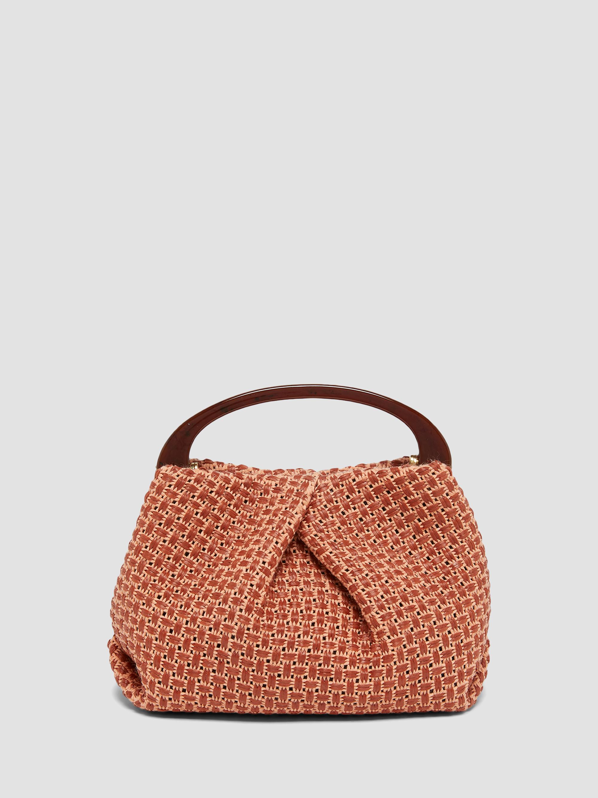 DRIES VAN NOTENバック Dries Van Noten Extra Small Woven Raffia Top Handle Bag | Saks