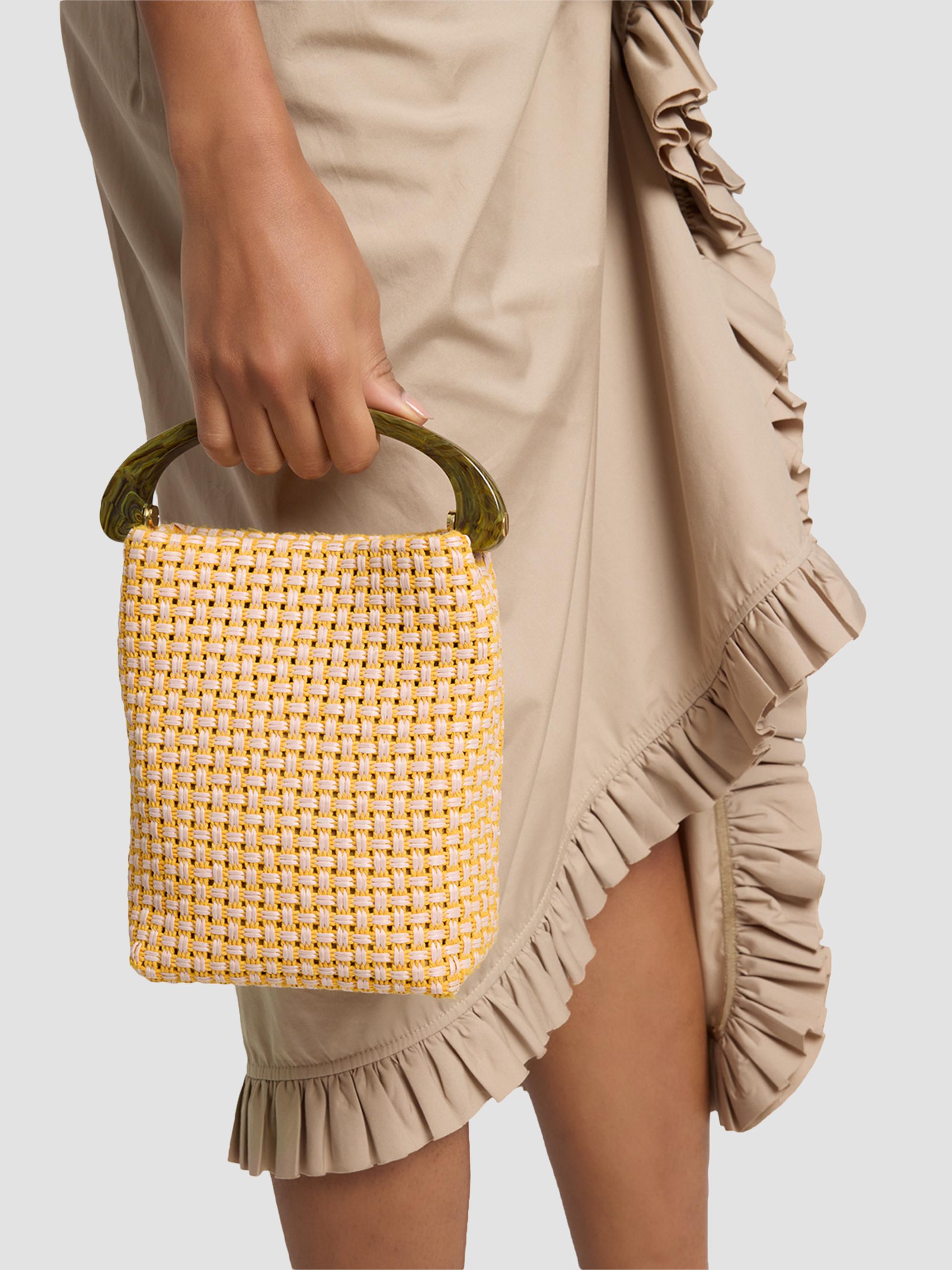 Dries Van Noten Extra Small Woven Top Handle Bag | Saks Fifth Avenue