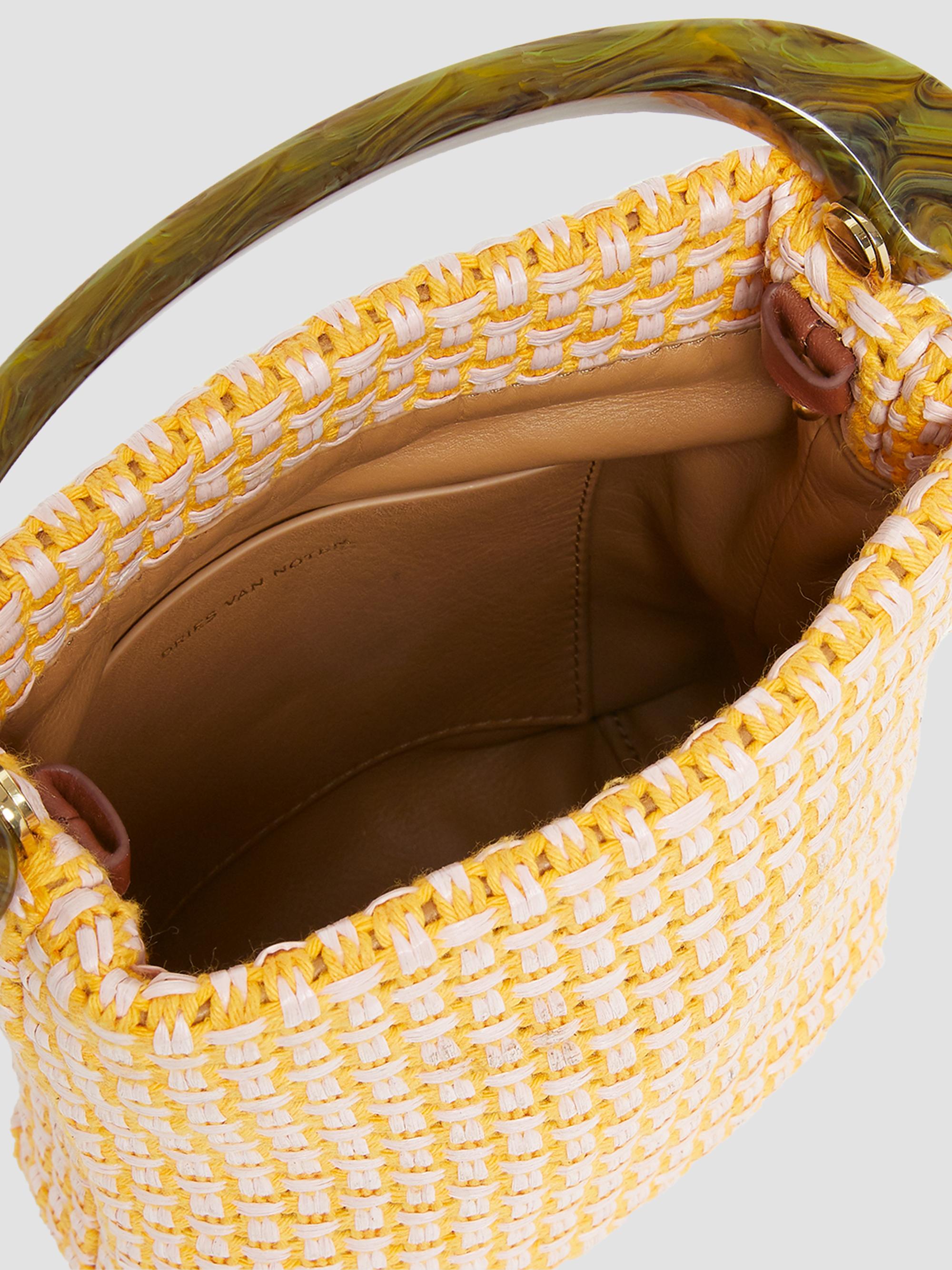 Dries Van Noten Extra Small Woven Top Handle Bag | Saks Fifth Avenue