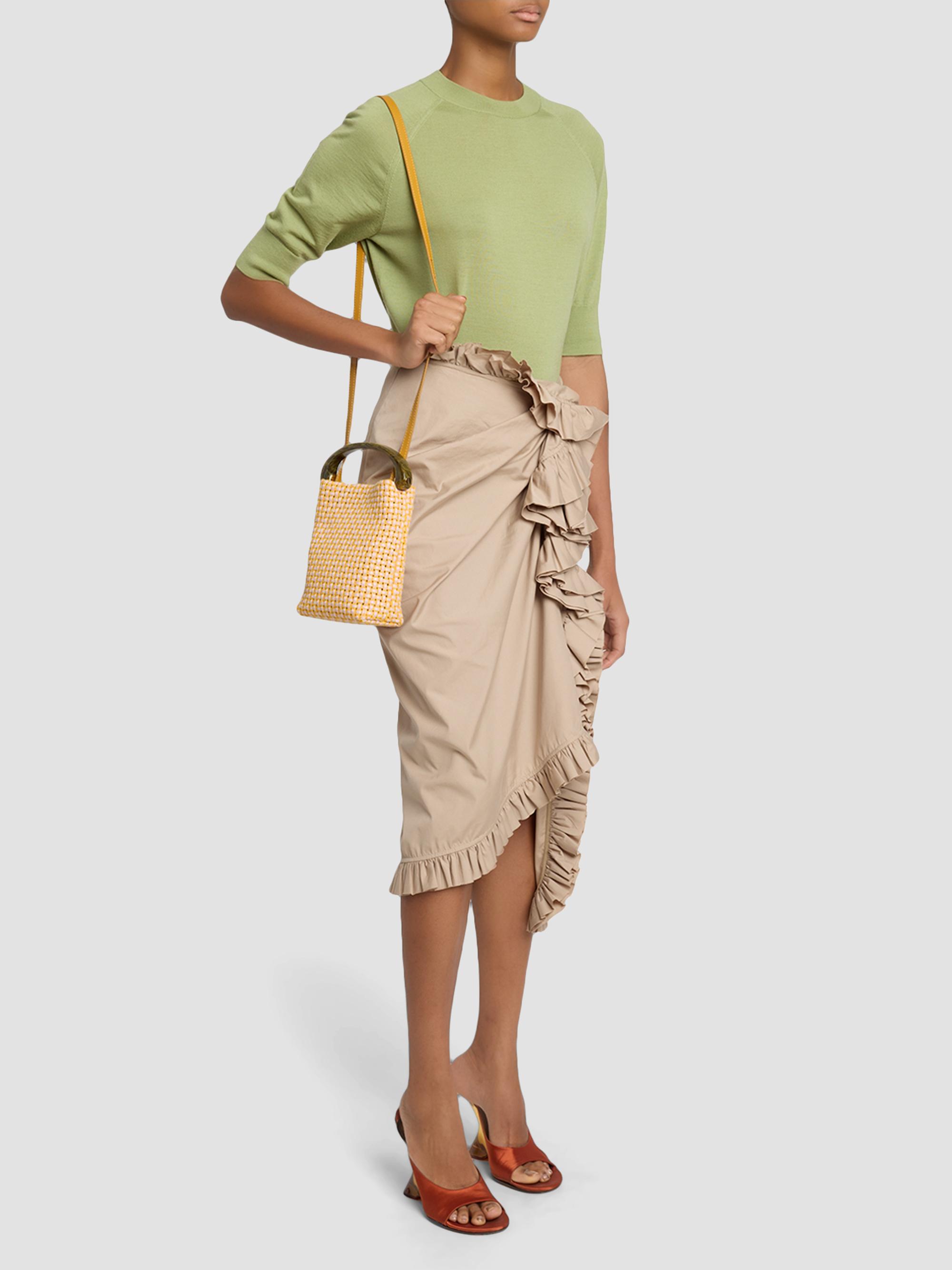 Dries Van Noten Extra Small Woven Top Handle Bag | Saks Fifth Avenue