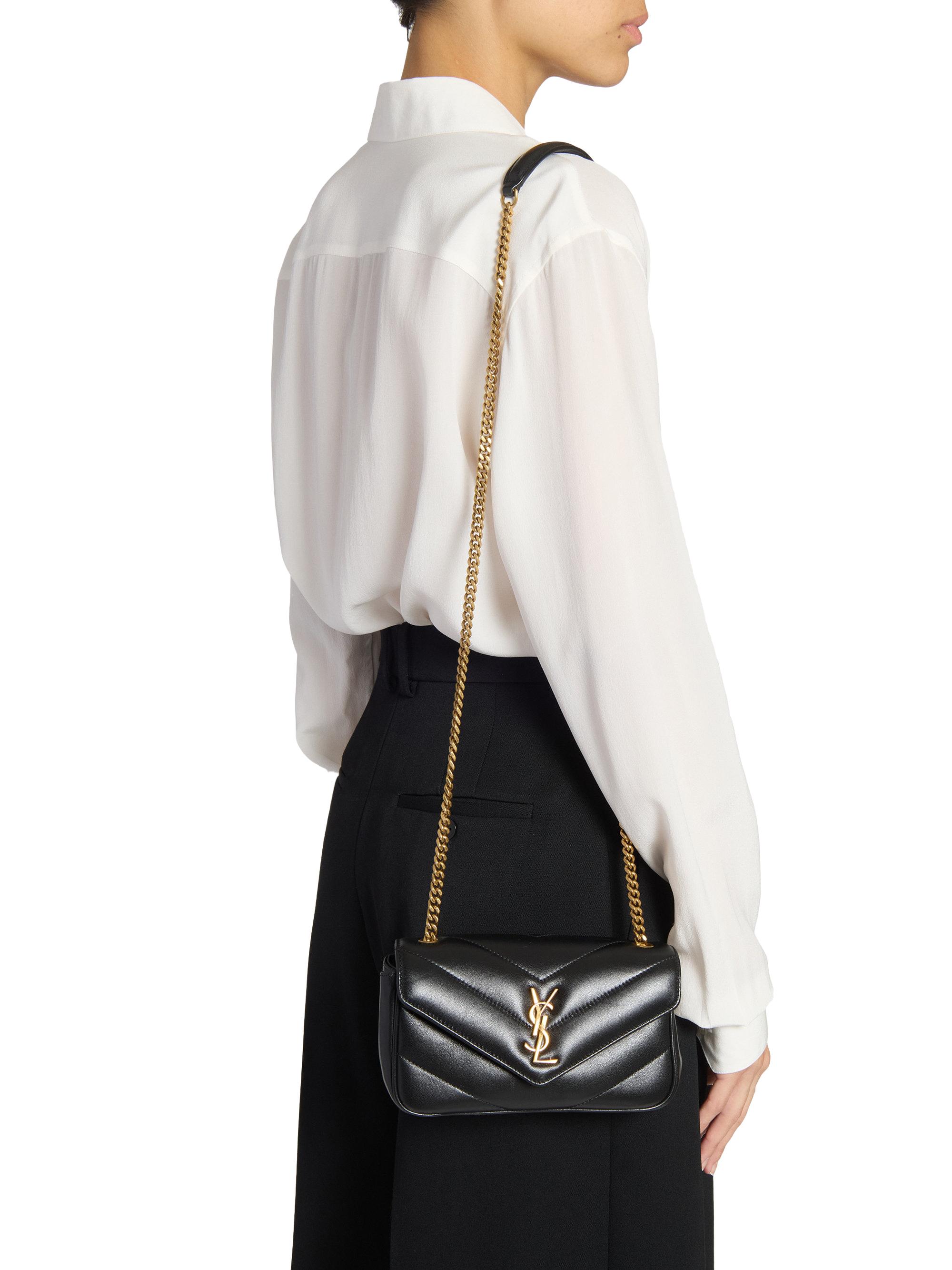 Saint Laurent Loulou Mini Bag in Lambskin Leather | Saks Fifth Avenue