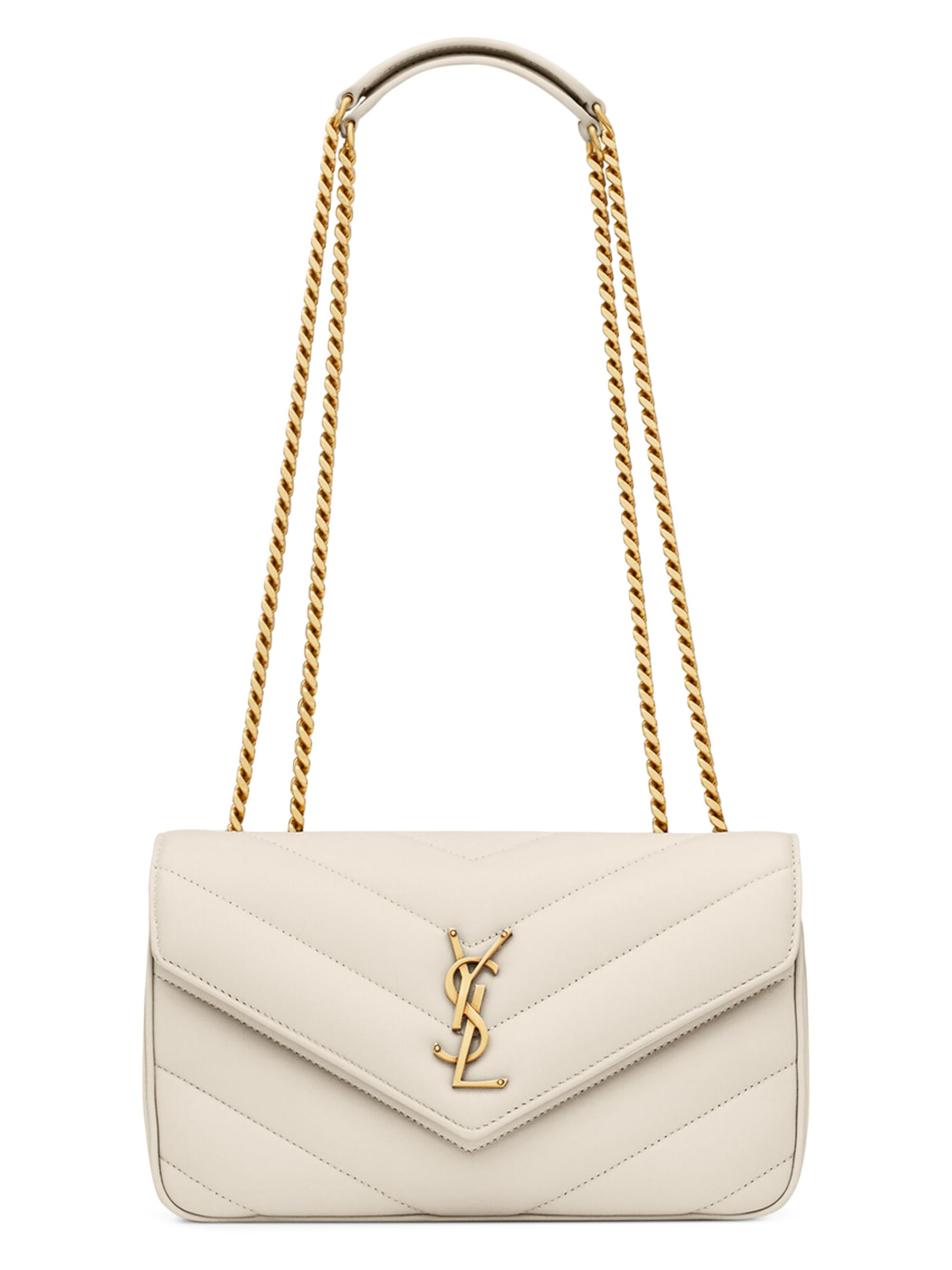 Saint Laurent Loulou Small Shoulder Bag in Lambskin Leather