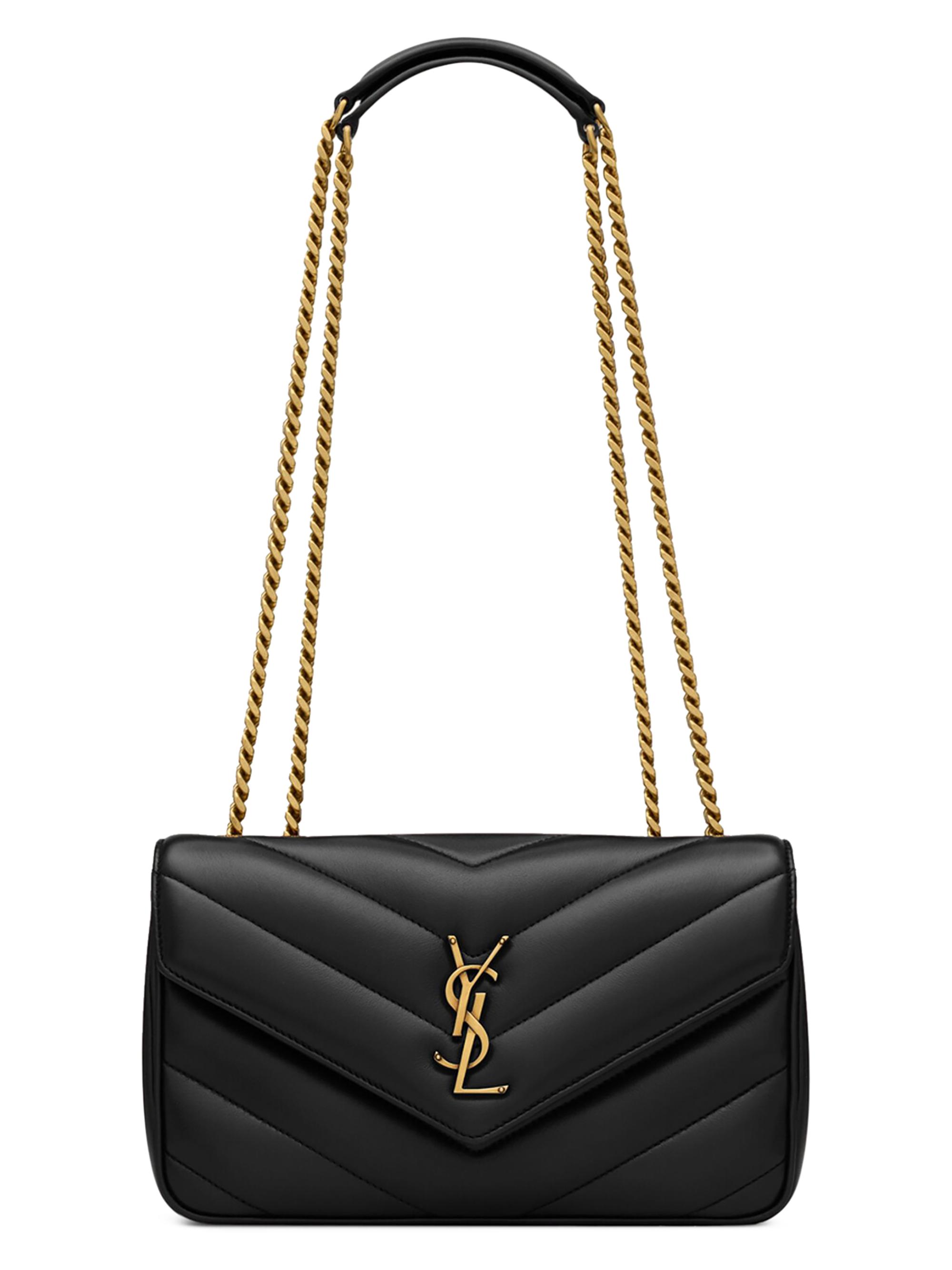 Saint Laurent Medium Sunset Croc-Embossed Leather Shoulder Bag