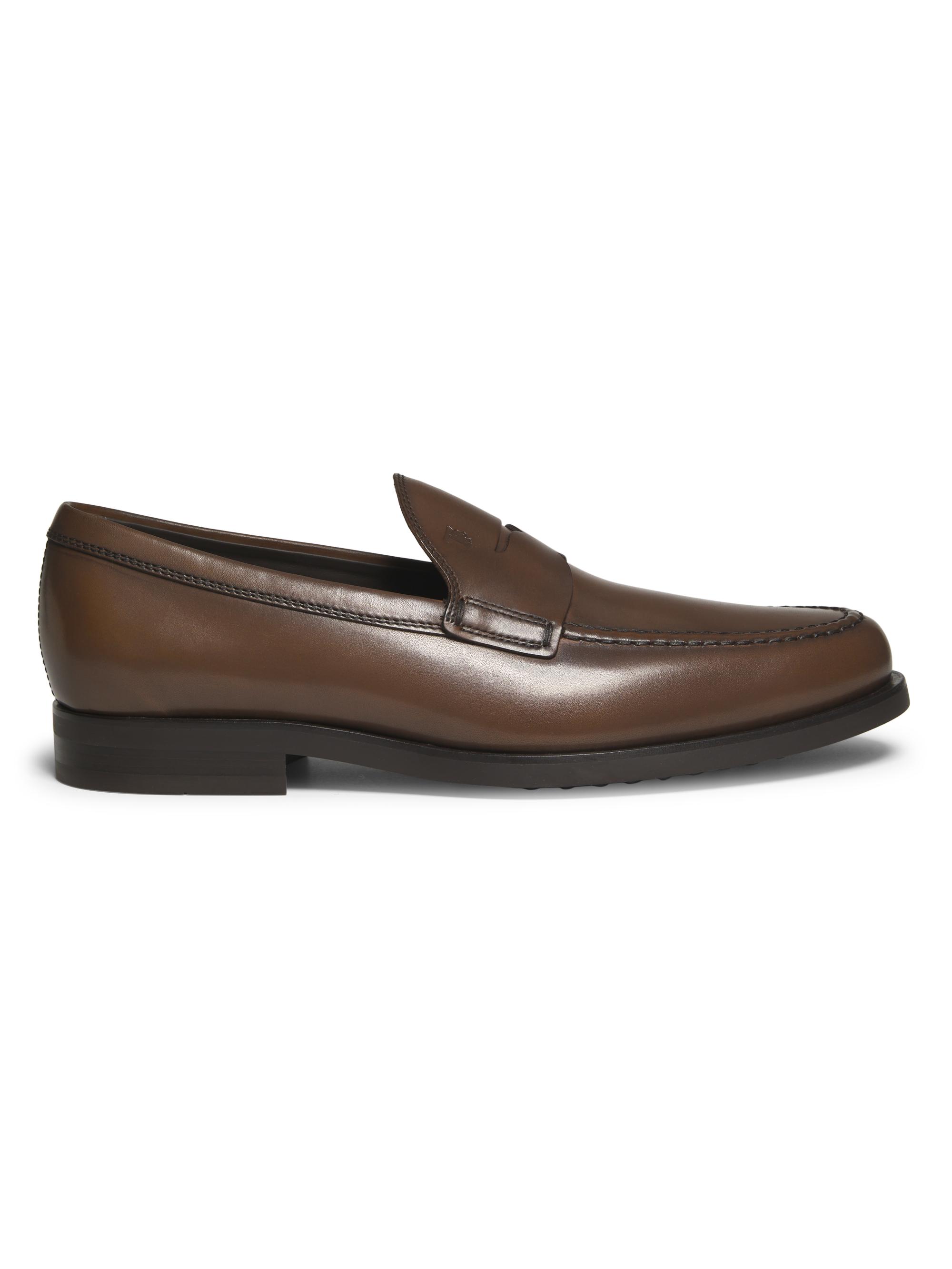 ZEGNA Siena Flex Leather Penny Loafers | Saks Fifth Avenue