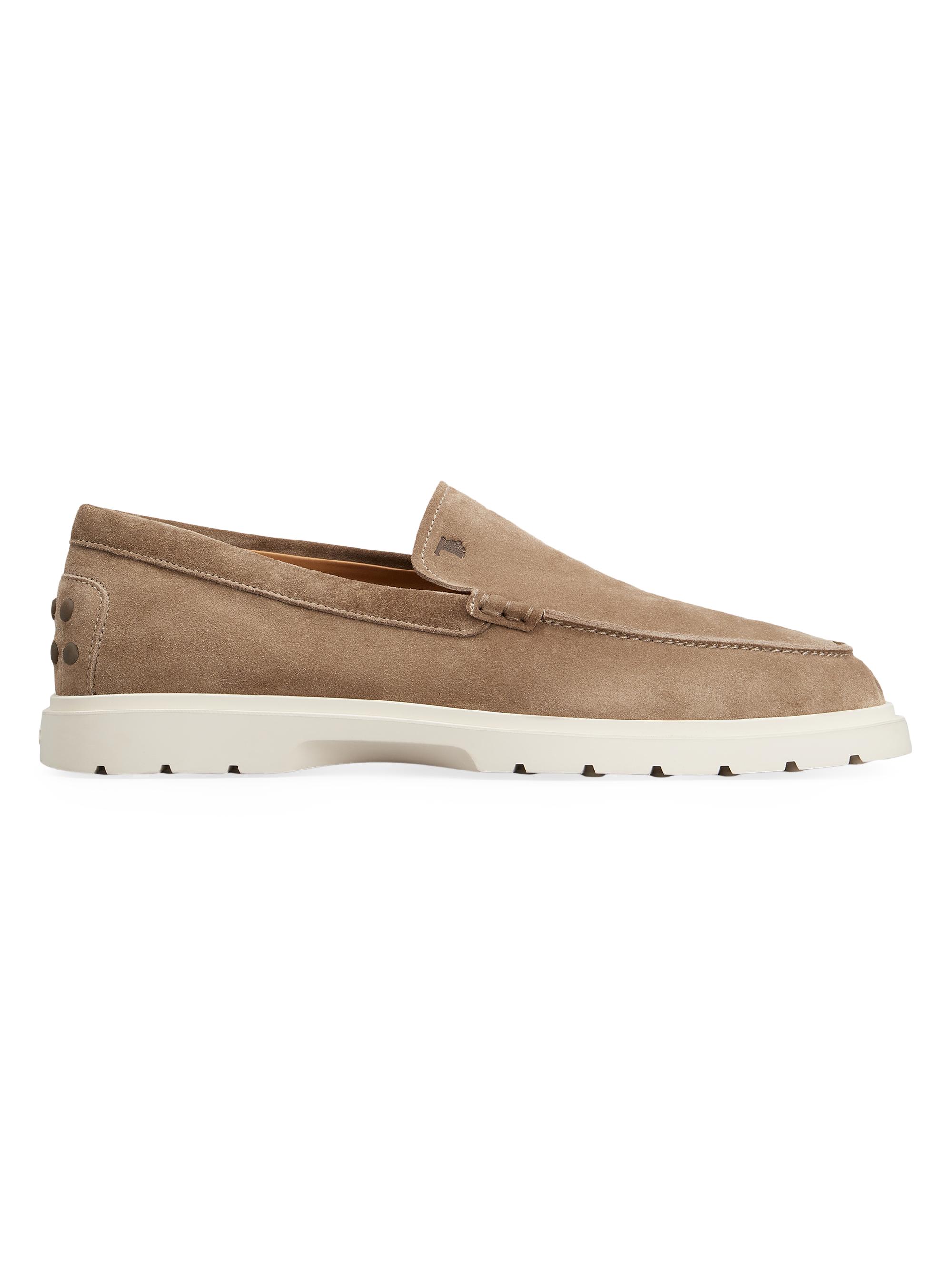 Tod's Men's Pantofola Ibrido Suede Loafers - Brown | Thumbnail 6