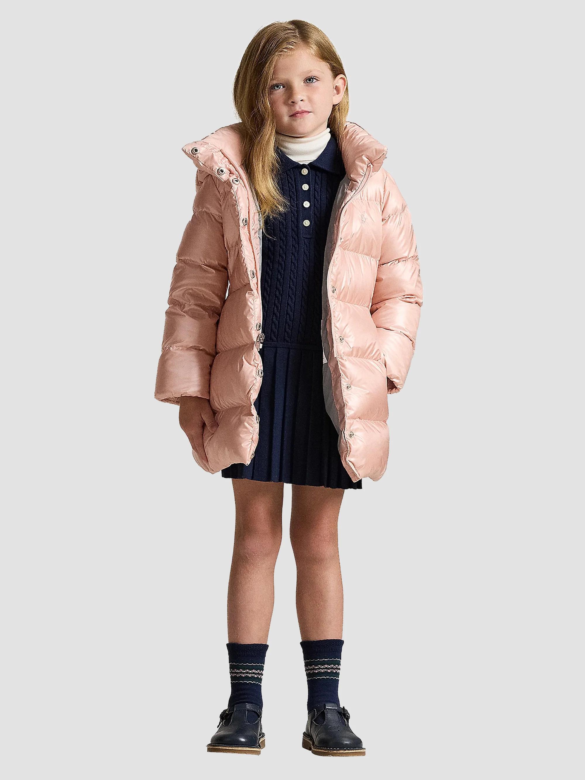 Ralph Lauren 140〜155ほぼ未使用美品　女の子ダウンジャケット Polo Ralph Lauren Little Girl's & Girl's Cecilia Metallic Down