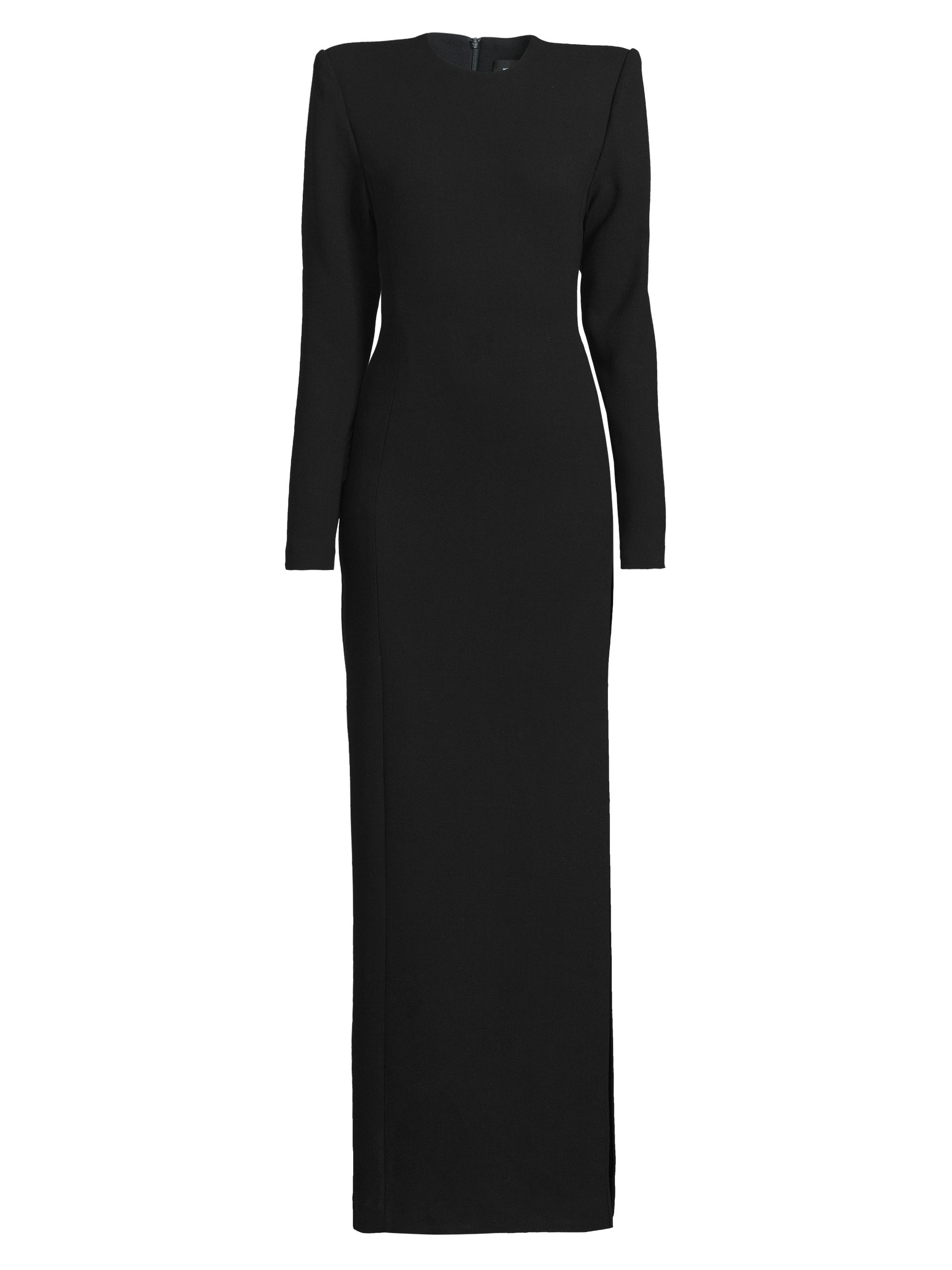 WARDROBE.NYC Women's Release 22 Wool Column Gown - Black