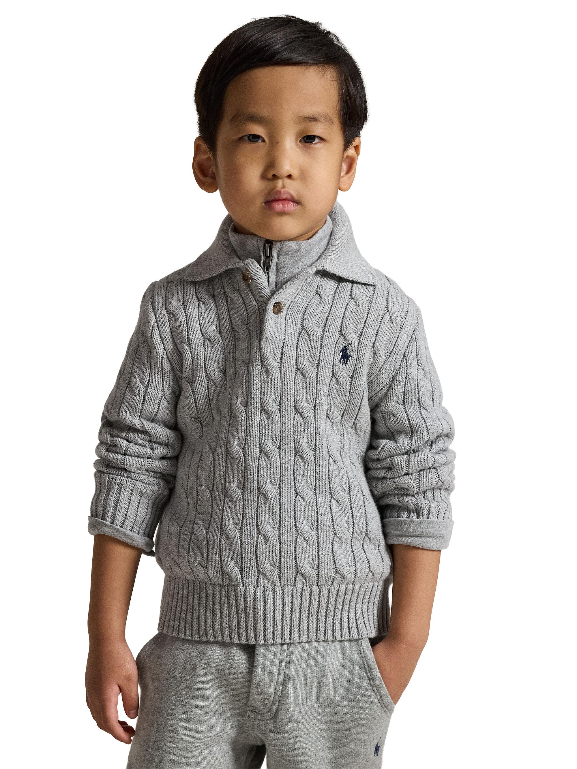 Polo Ralph Lauren Little Boy's & Boy's Cable-Knit Cotton Collared