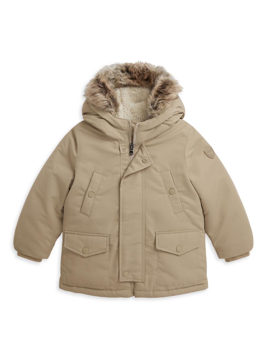 Polo Ralph Lauren Little Boy's & Boy's Faux-Fur Trim Parka | Saks