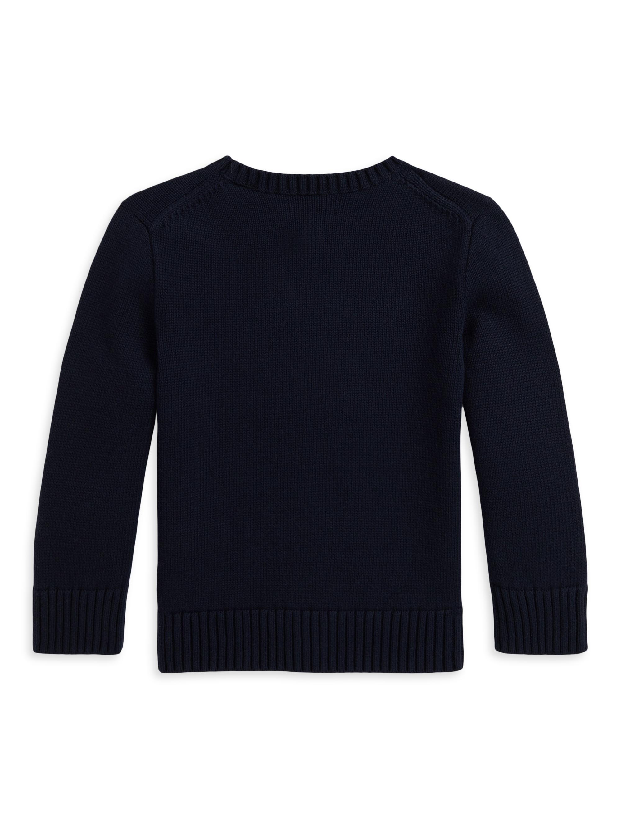 Polo Ralph Lauren Little Boy's & Boy's Dog Intarsia Crewneck