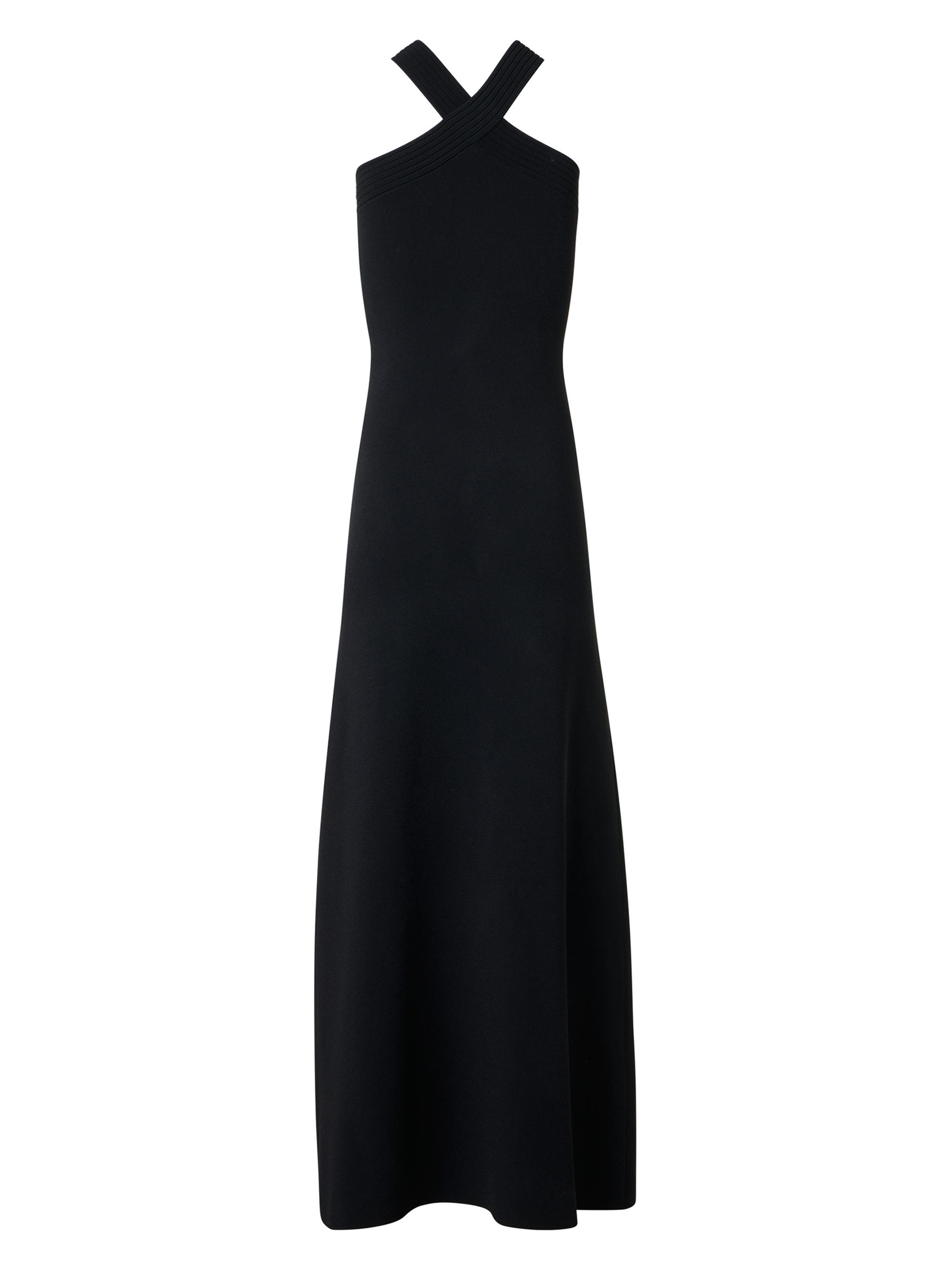 Akris Women's Sleeveless Knit Halter Midi-Dress - Black
