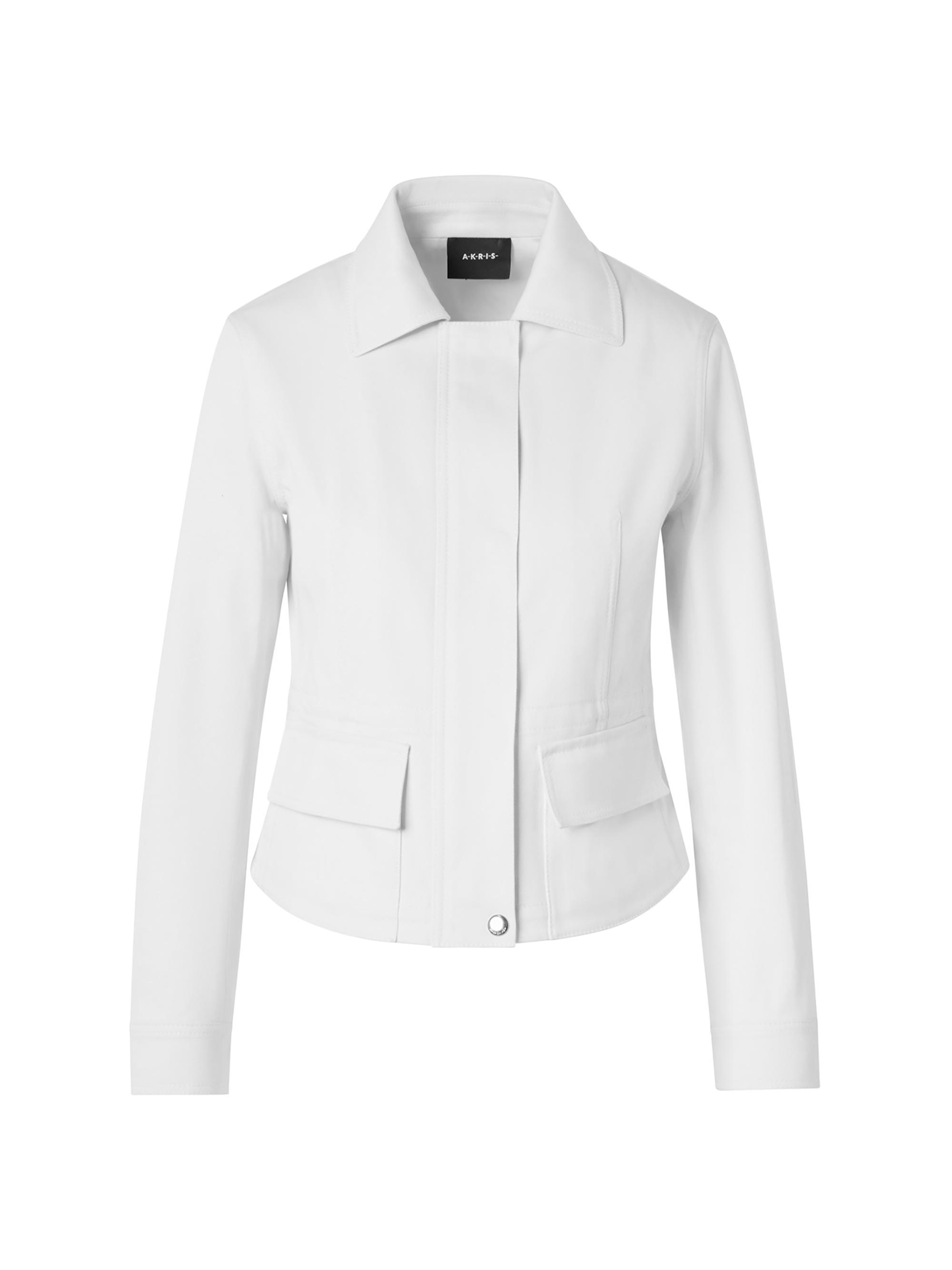 Akris Women's Hugh Cargo Jacket - Ecru