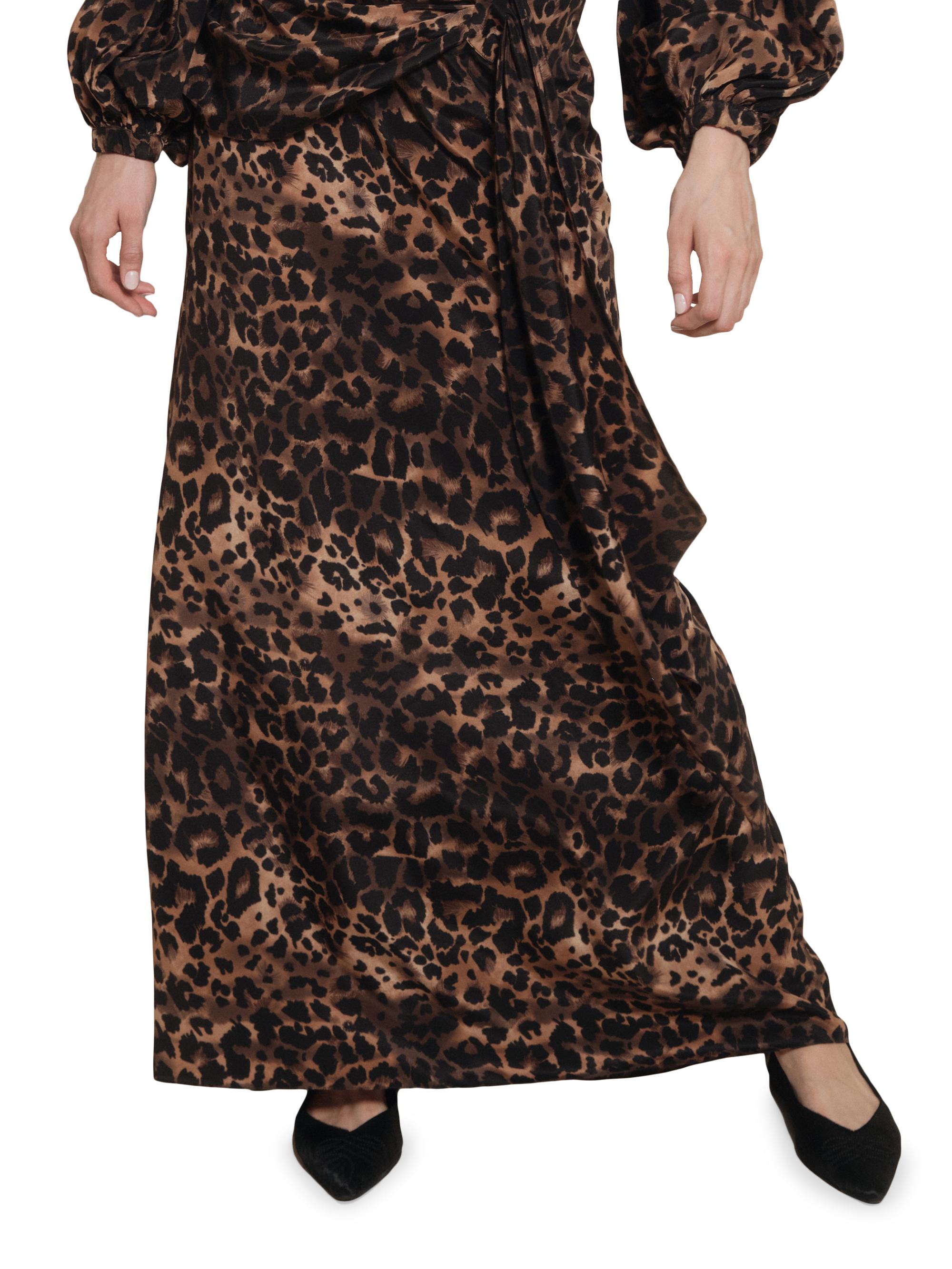 Johanna Ortiz Candelaria Wild Confidant Leopard-Print Silk Maxi
