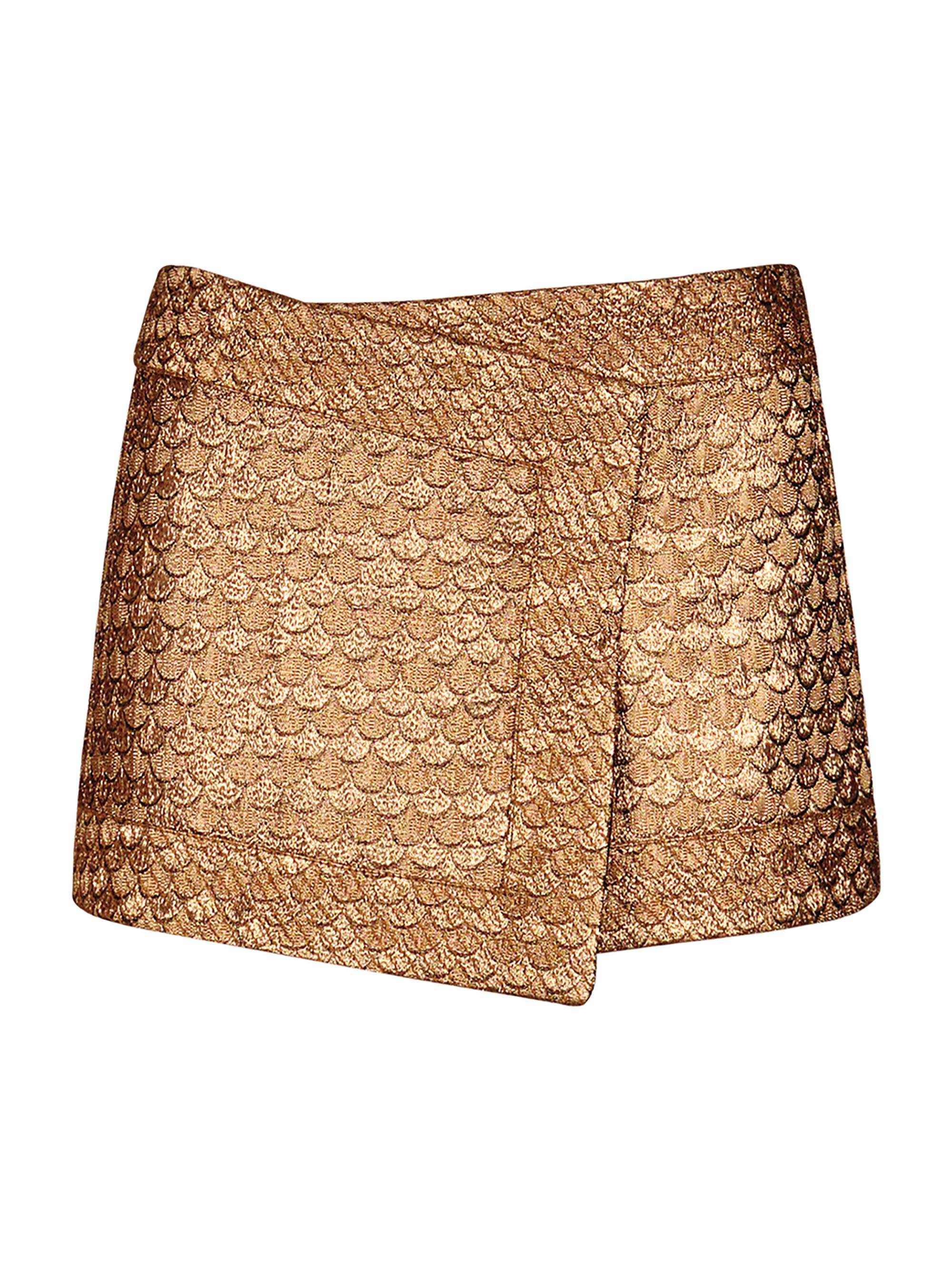 Johanna Ortiz Candelaria Re-Emerged Slim Fit Faux Wrap Miniskirt
