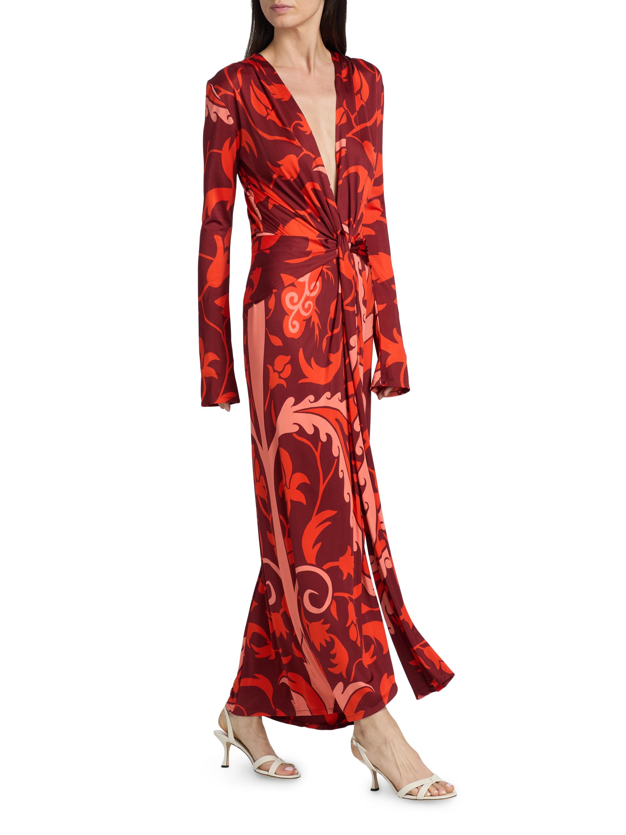 Johanna Ortiz Candelaria Oasis Printed Jersey Maxi Dress | Saks