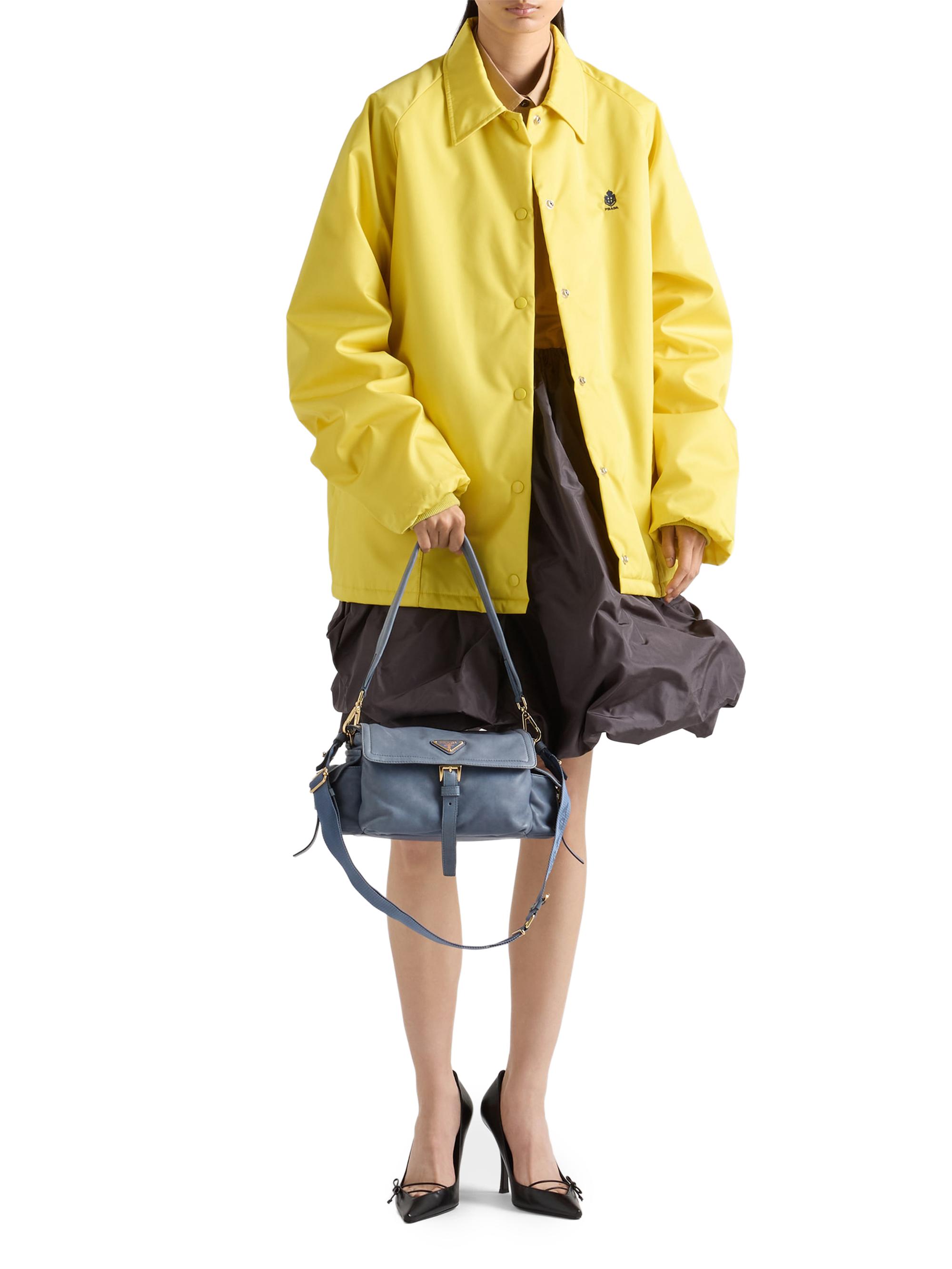 Prada Women's  Explore Nappa Leather Shoulder Bag with Flap - Blue