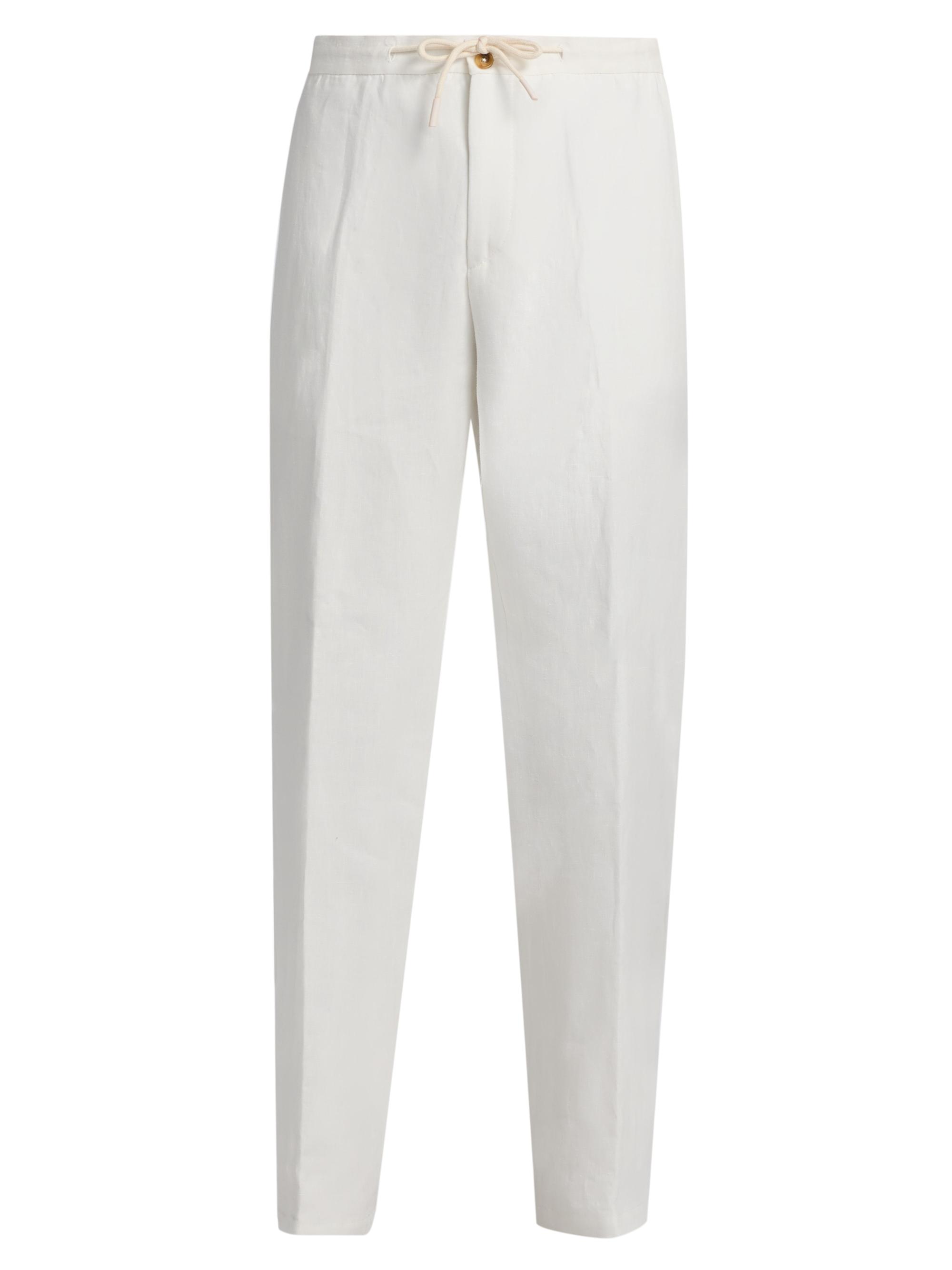 ZEGNA Stretch Cotton and Linen Roccia Pants | Saks Fifth Avenue