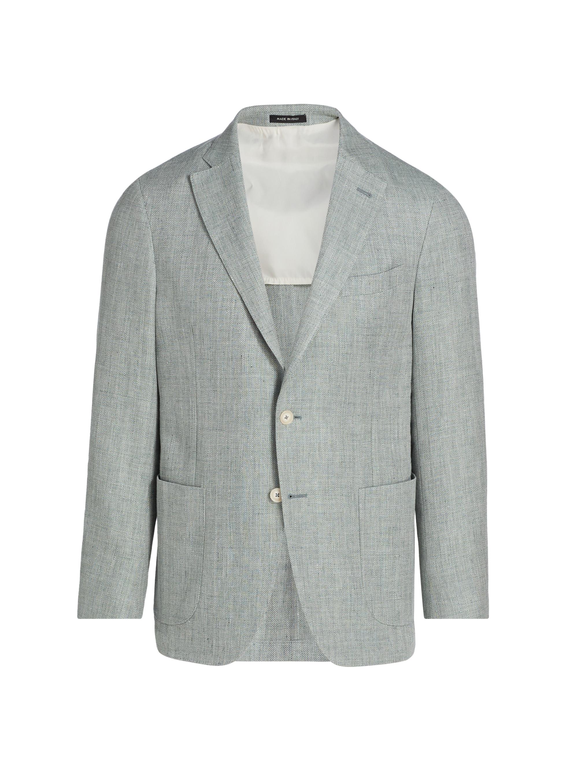 Theory Chambers Linen Two-Button Suit Jacket | Saks Fifth Avenue