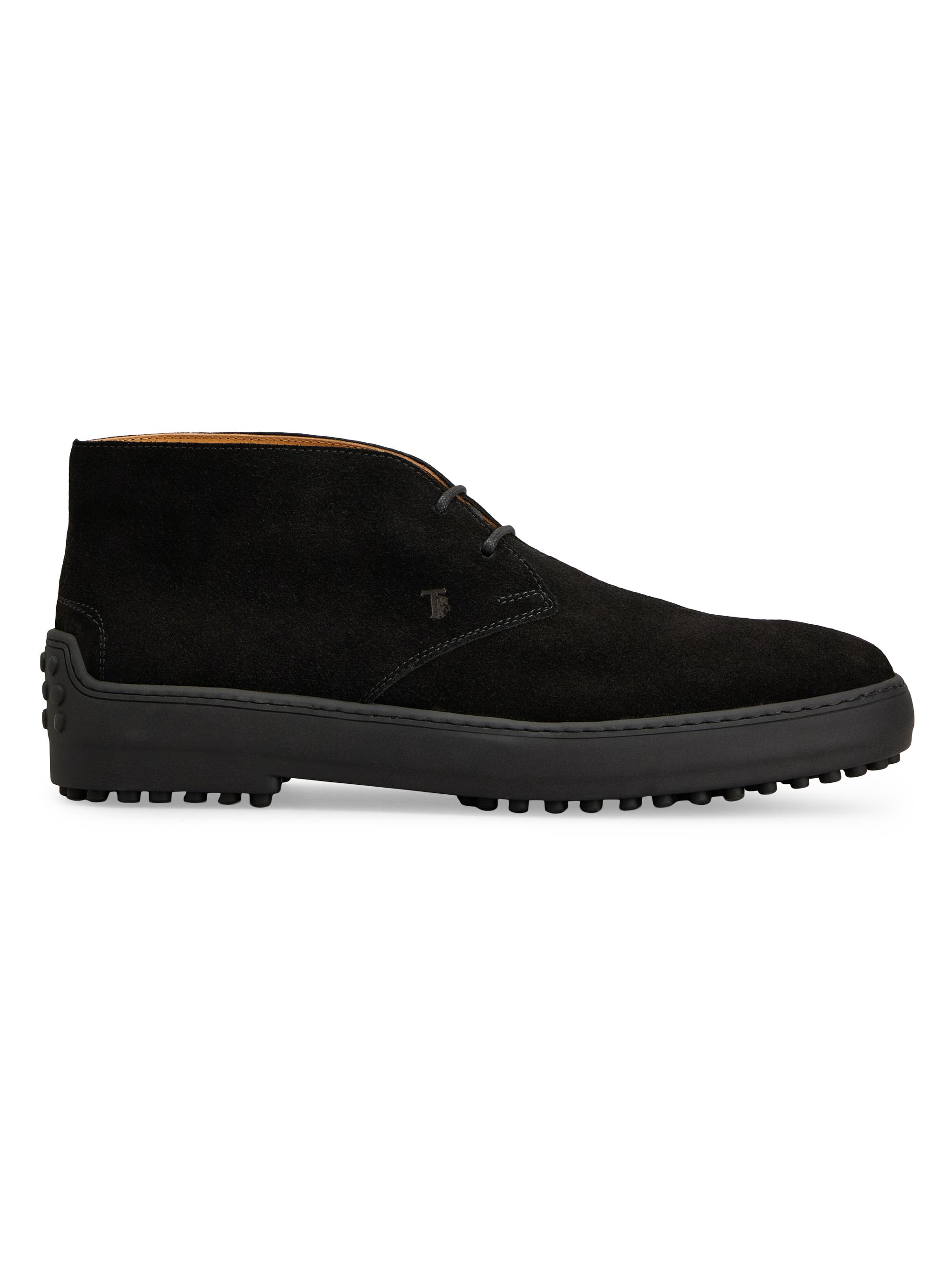 Tod's Men's Gommino Suede Desert Ankle Boots - Nero