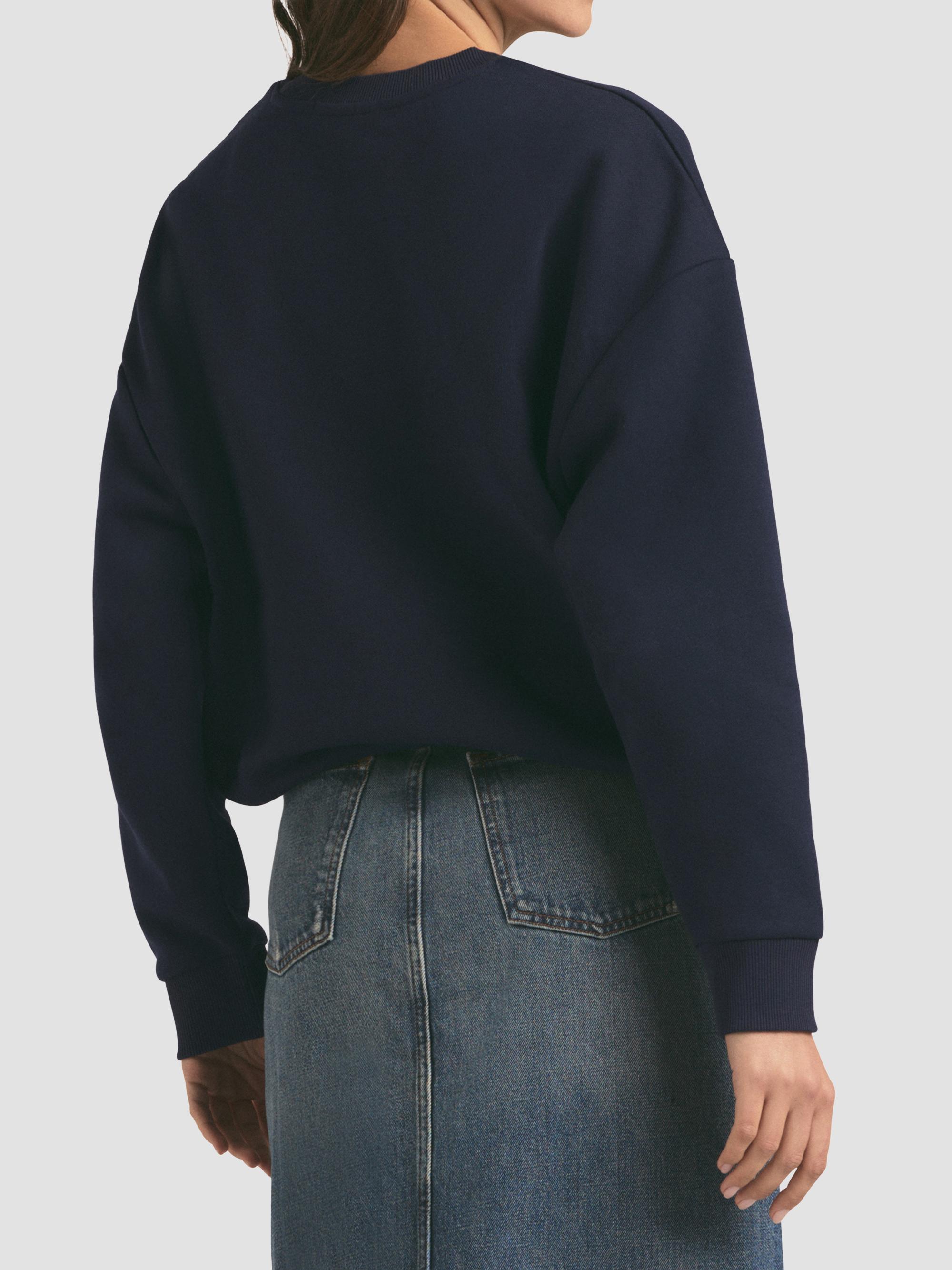 Favorite Daughter Women's Collegiate Cotton-Blend Sweatshirt - Navy | Thumbnail 6