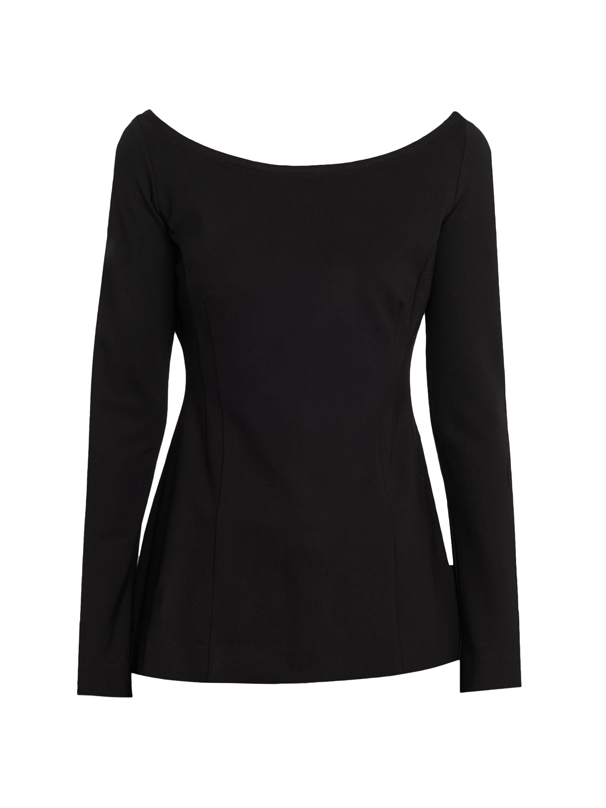 Favorite Daughter Women's The Cold Shoulder Ponte Top - Black