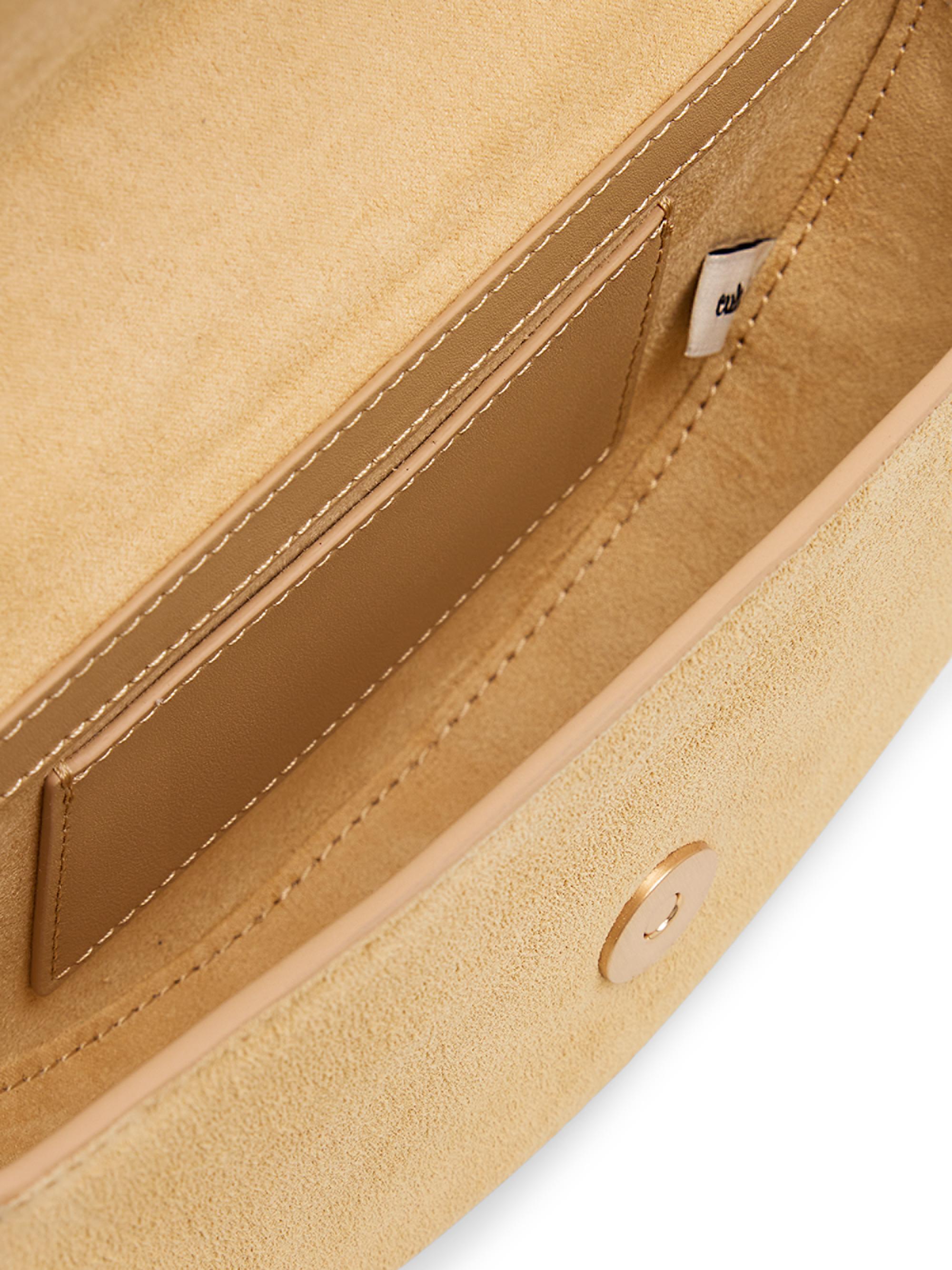 Cult Gaia Nano Azariah Half-Moon Suede Top Handle Bag | Saks Fifth