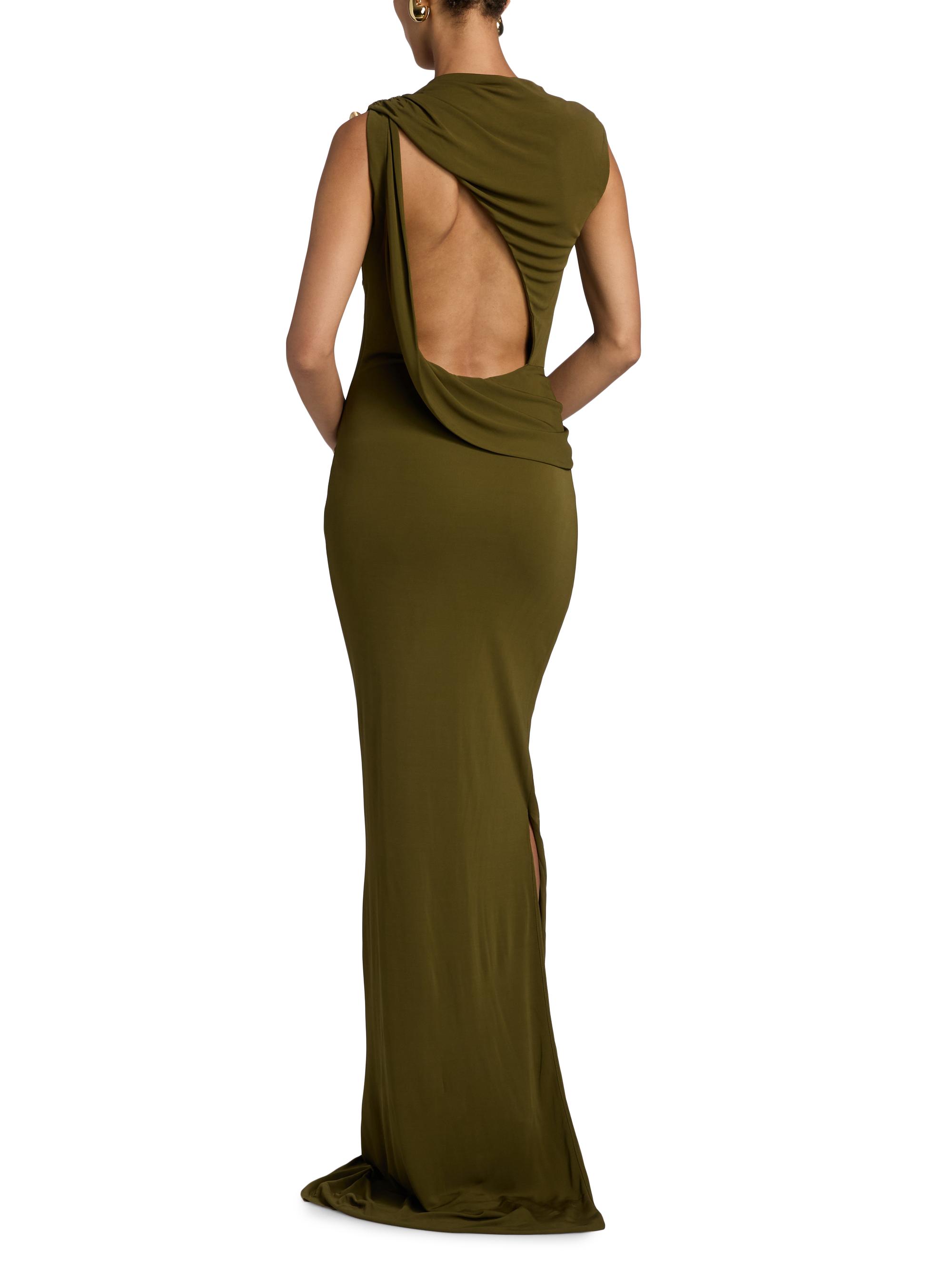 Cult Gaia Izola Pinned Jersey Body-Con Gown | Saks Fifth Avenue