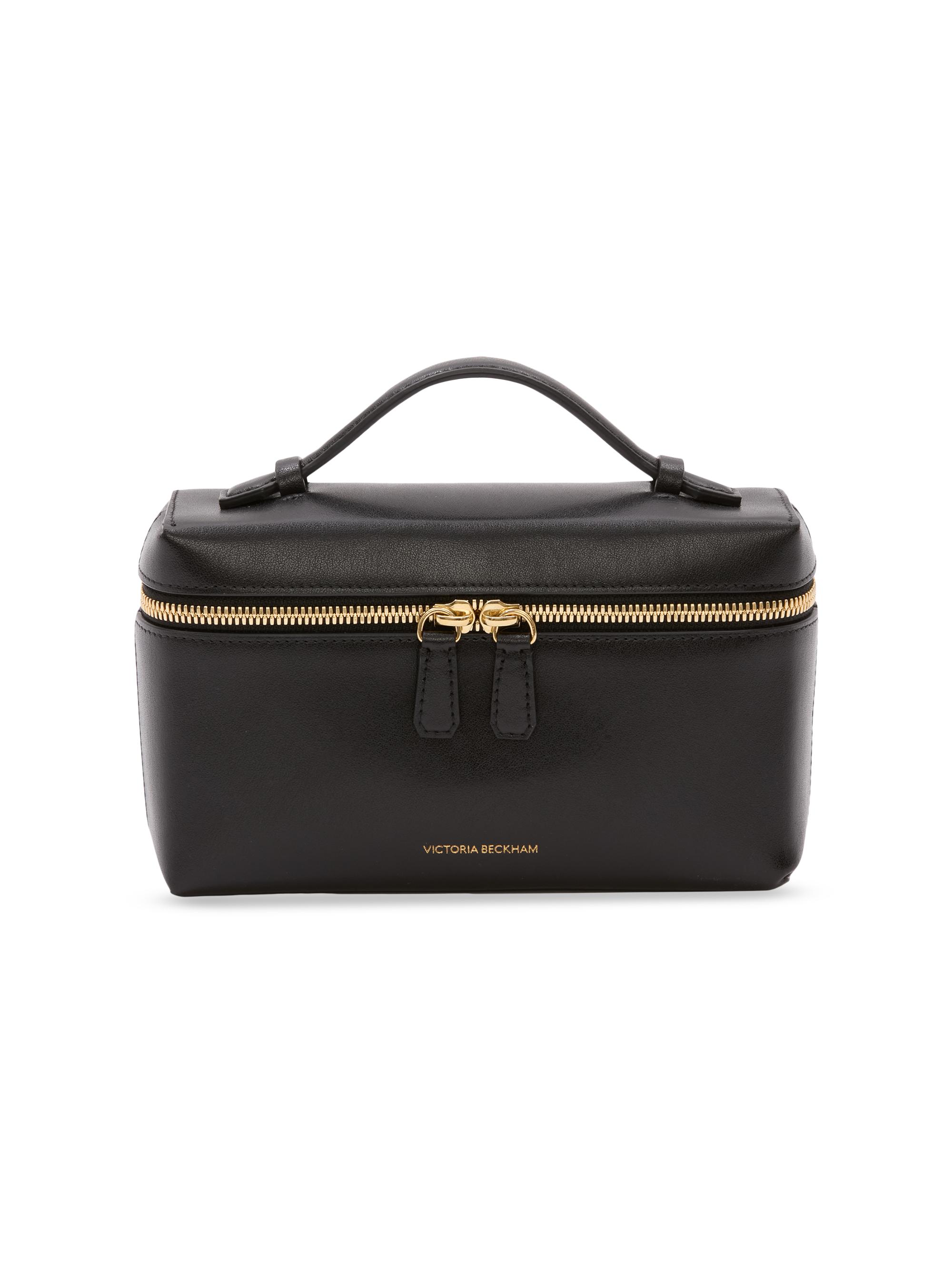 Victoria Beckham Women's Logo Leather Vanity Bag - Black