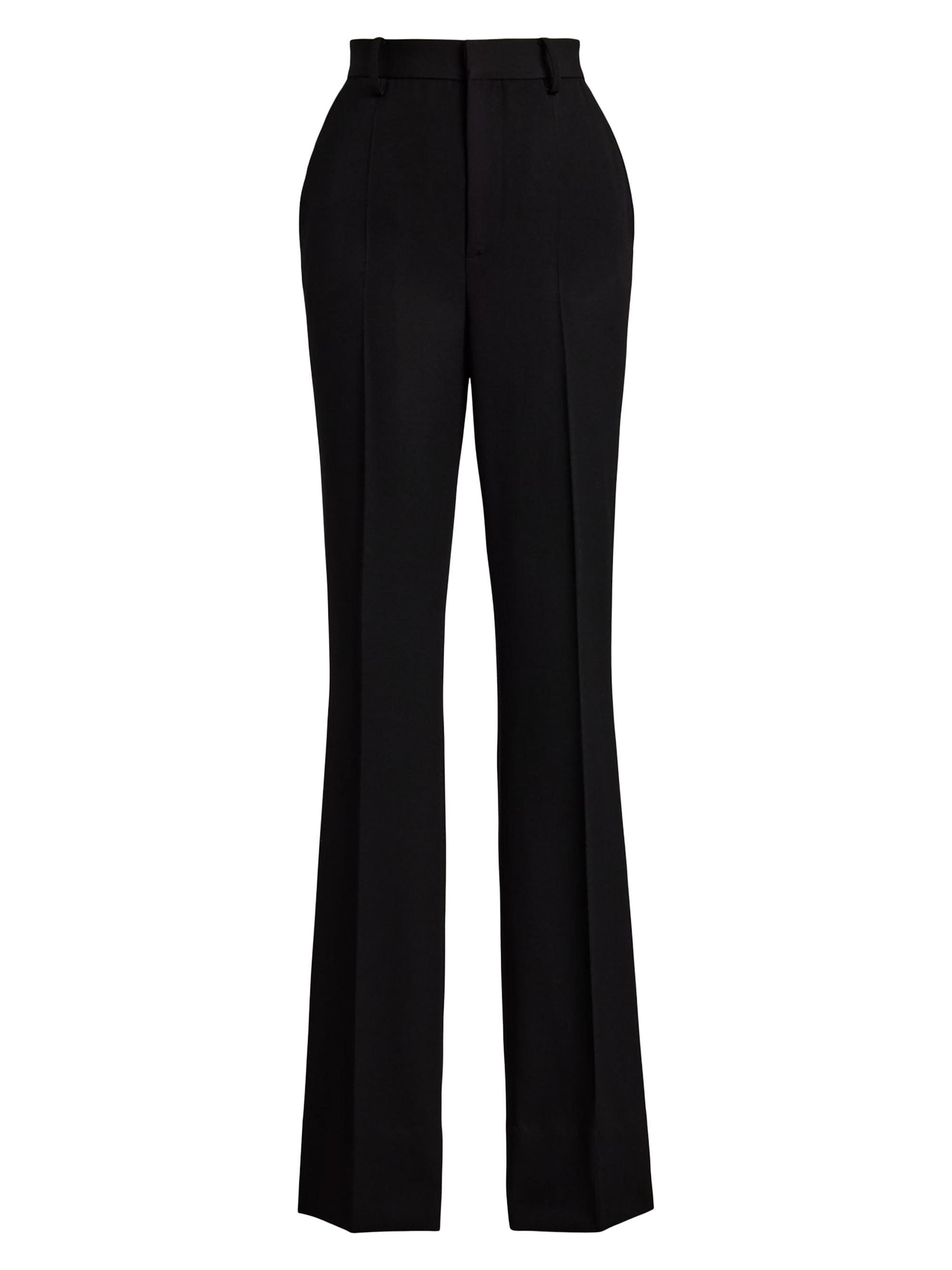 Ralph Lauren Collection Women's Wrigley Grain De Poudre Pants - Black