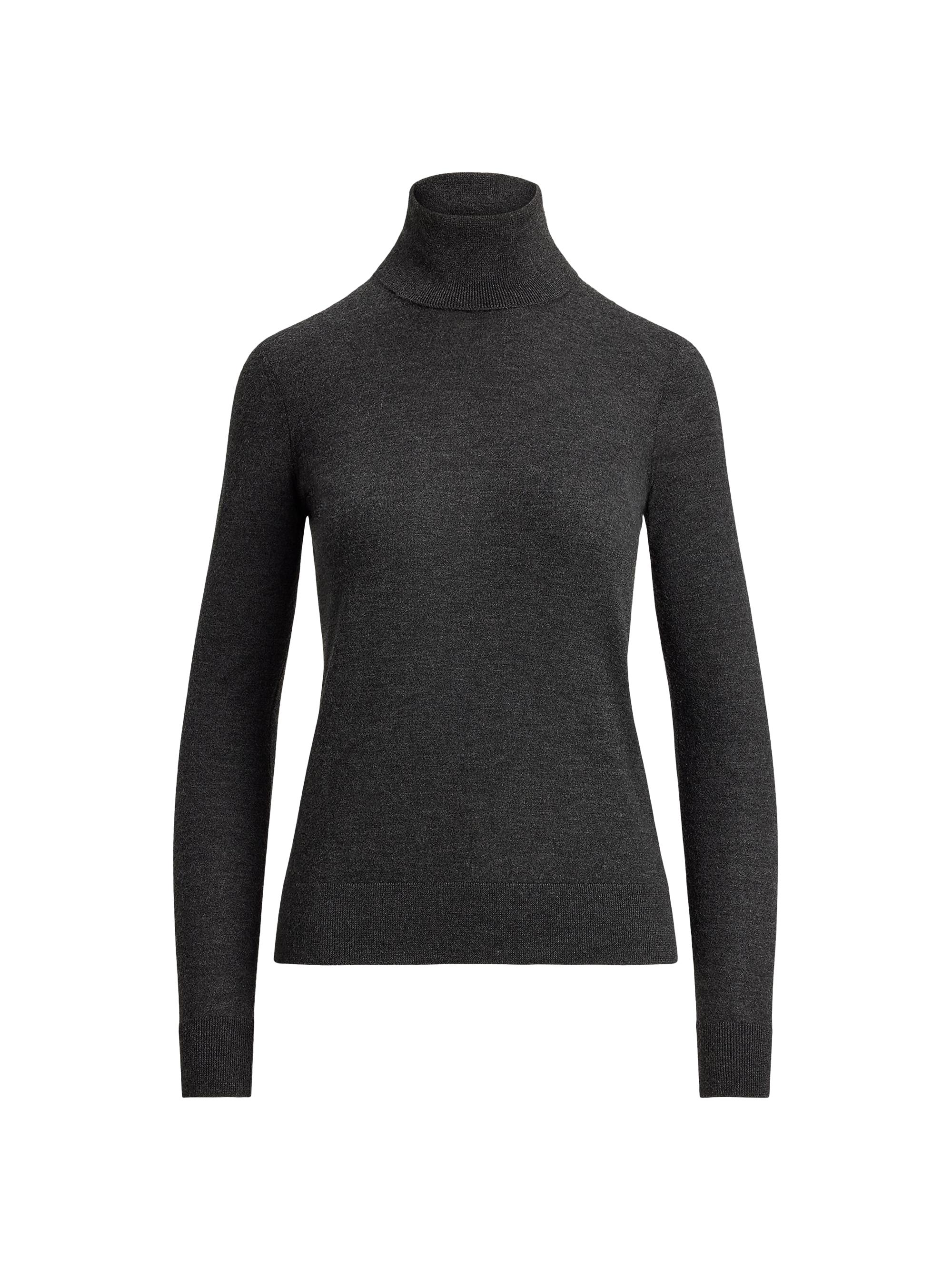 Ralph Lauren Collection Women's Turtleneck Cashmere Sweater - Medium Grey Melange