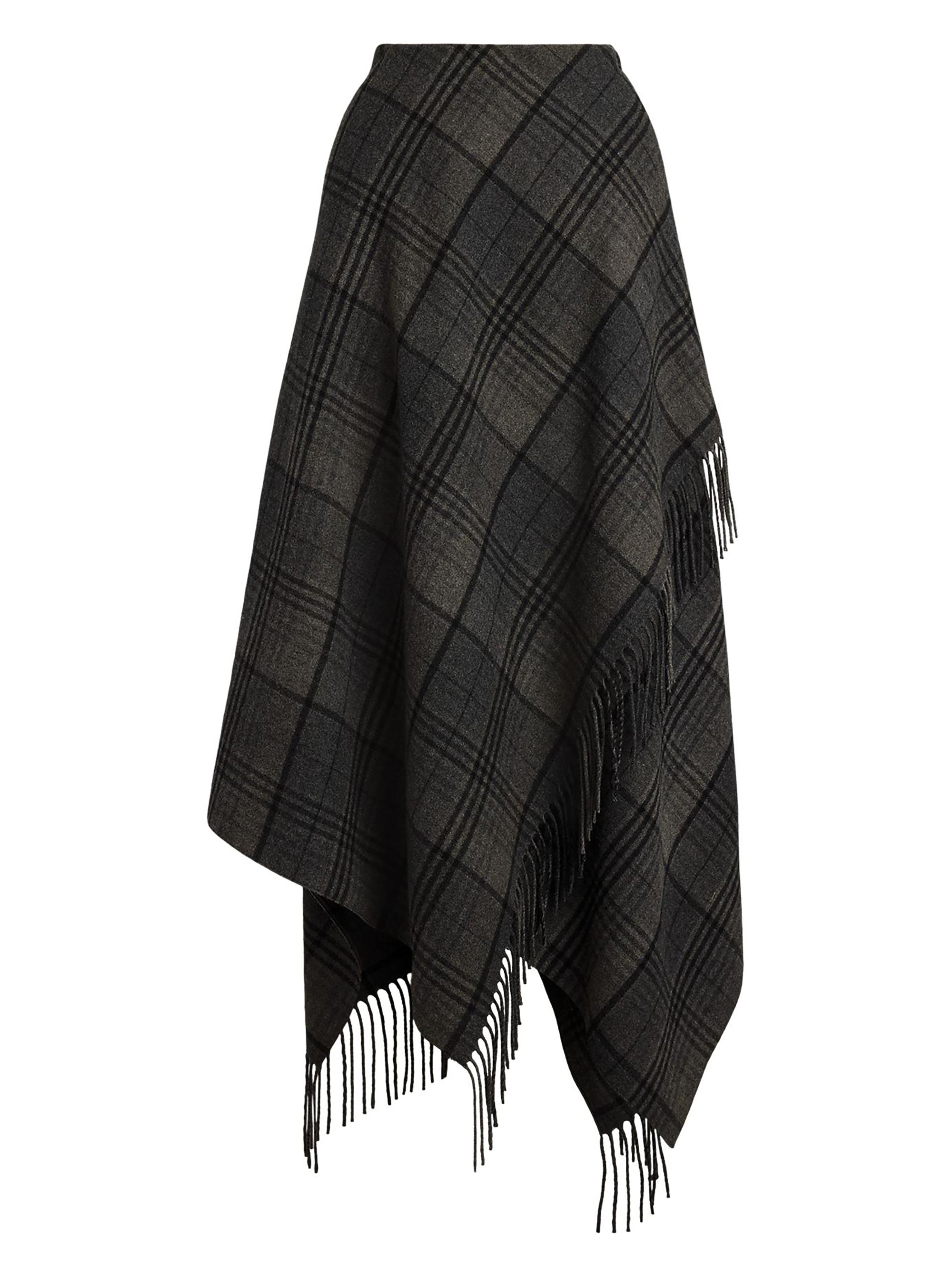 Ralph Lauren Collection Hadiah Plaid Wool Scarf Skirt | Saks Fifth