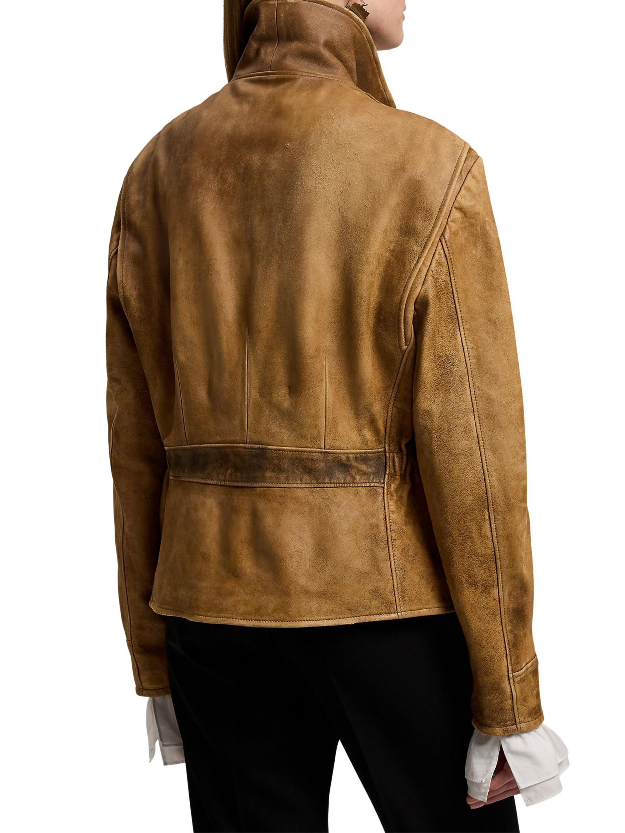 Ralph Lauren Collection Gibbons Leather Moto Jacket | Saks Fifth