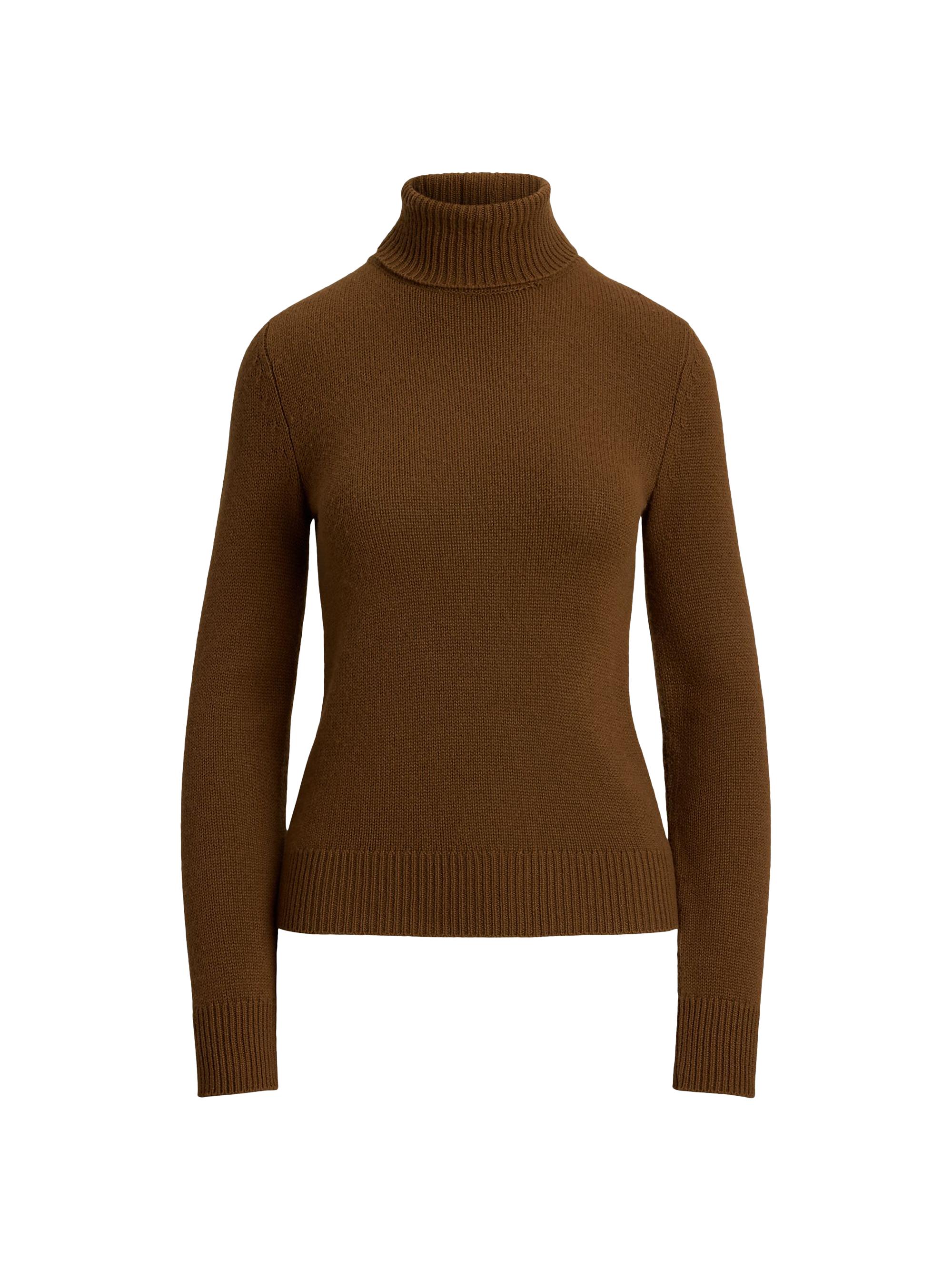Ralph Lauren Collection Women's Lofty Turtleneck Cashmere Sweater - Cognac