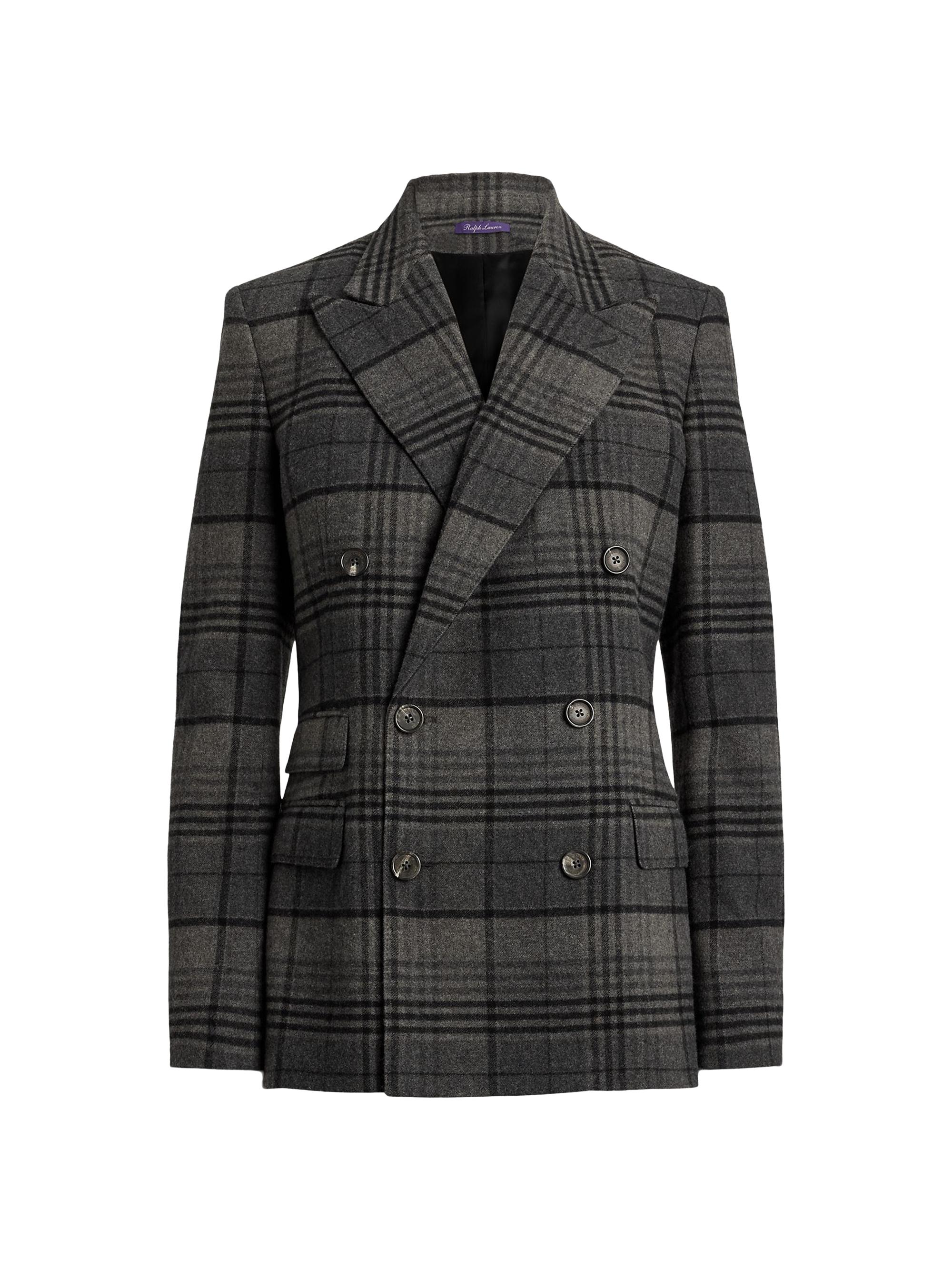 Ralph Lauren wool JK チェック　L Polo Ralph Lauren Plaid Wool-Alpaca Single-Breasted Blazer