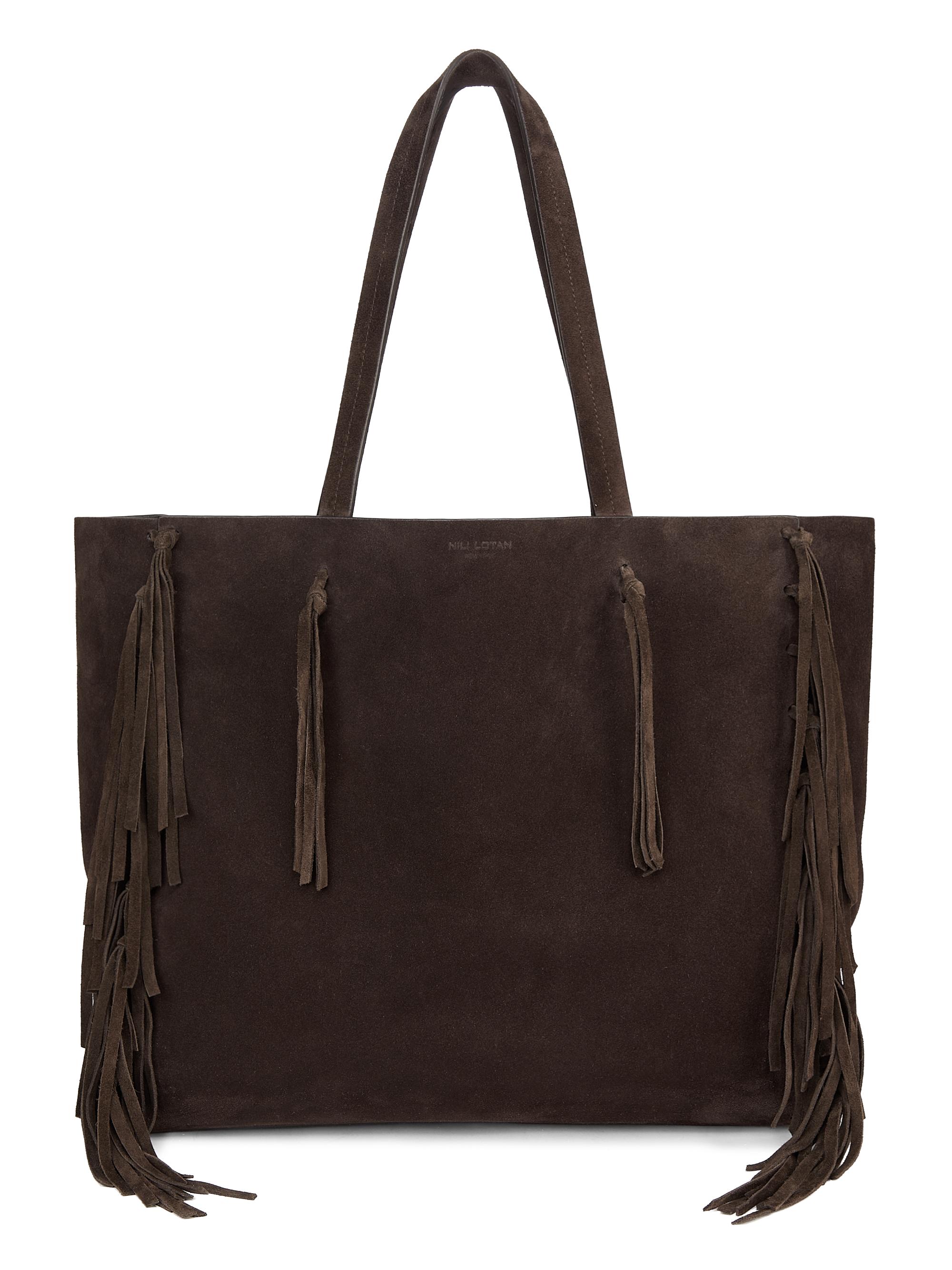 Nili Lotan Women's Joni Suede Tote Bag - Espresso