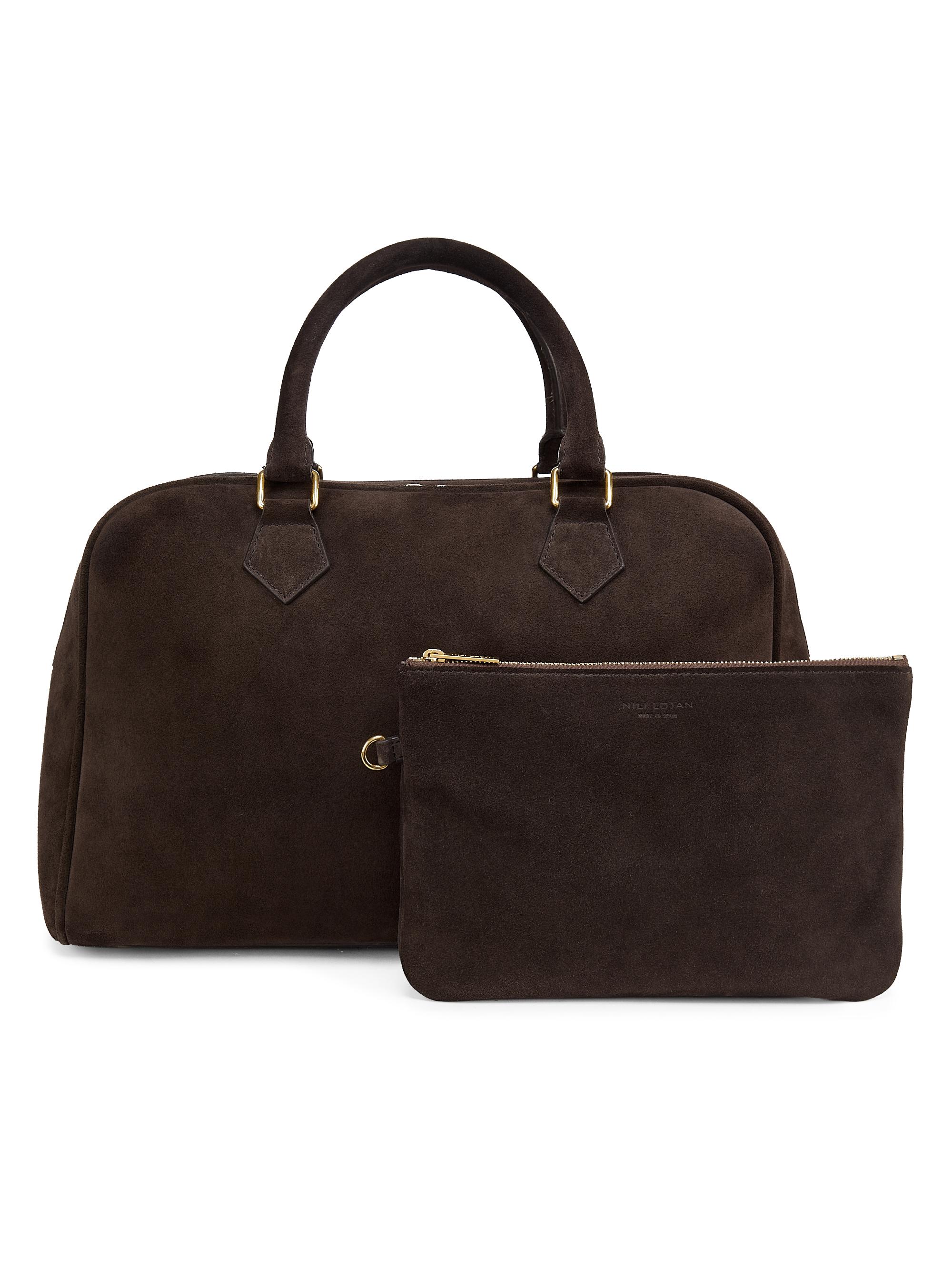 Nili Lotan Jaclyn Suede Top Handle Bag | Saks Fifth Avenue