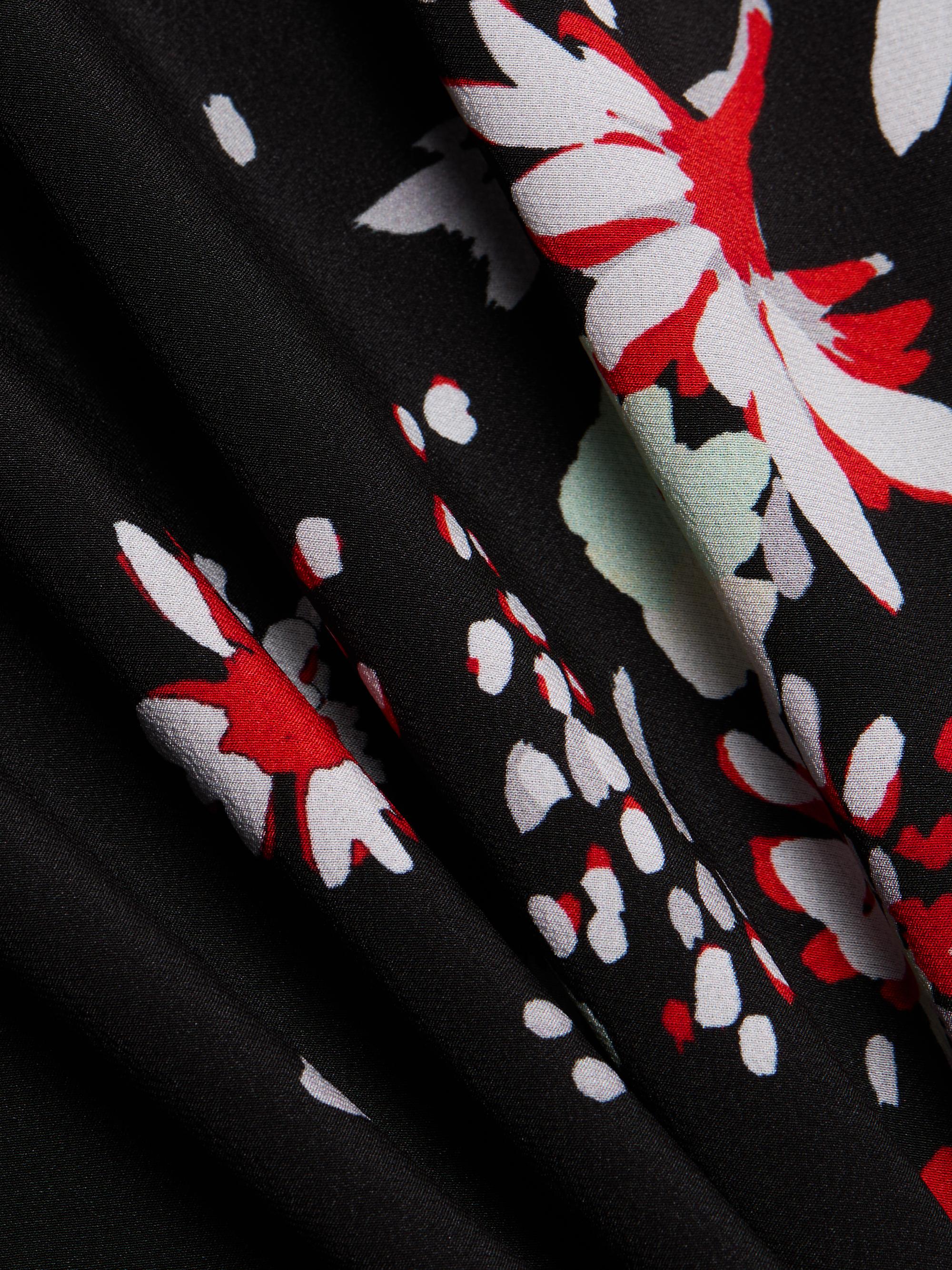 Proenza Schouler Trudie Floral Draped Midi-Dress | Saks Fifth Avenue