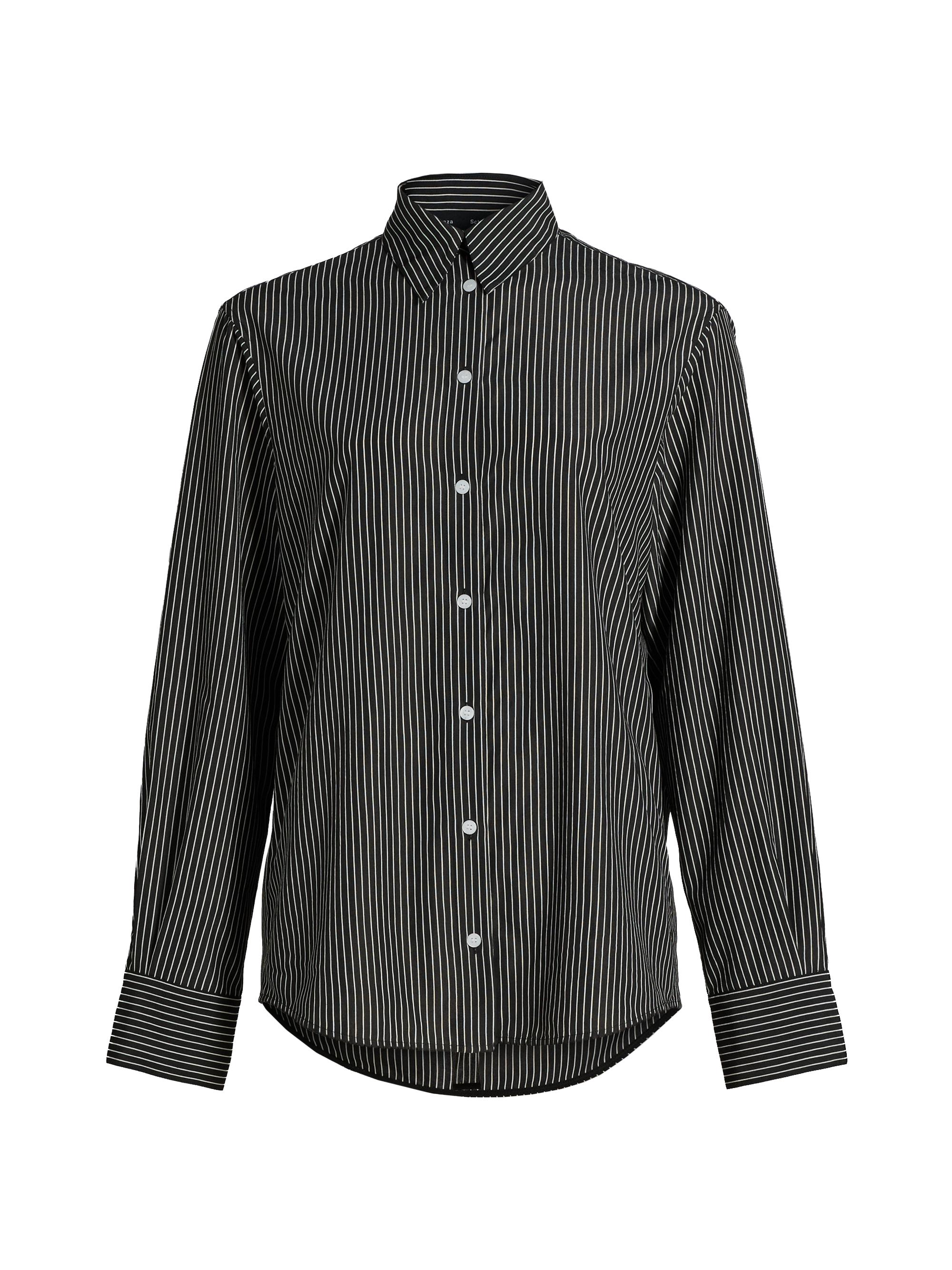 Proenza Schouler Women's Lynsey Striped Shirt - Black White
