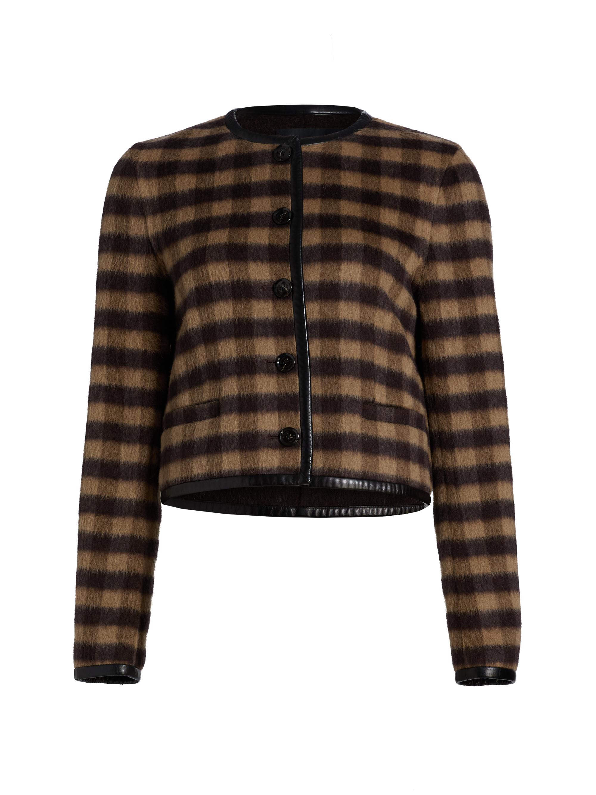Proenza Schouler Women's Helene Plaid Jacket - Khaki Multi