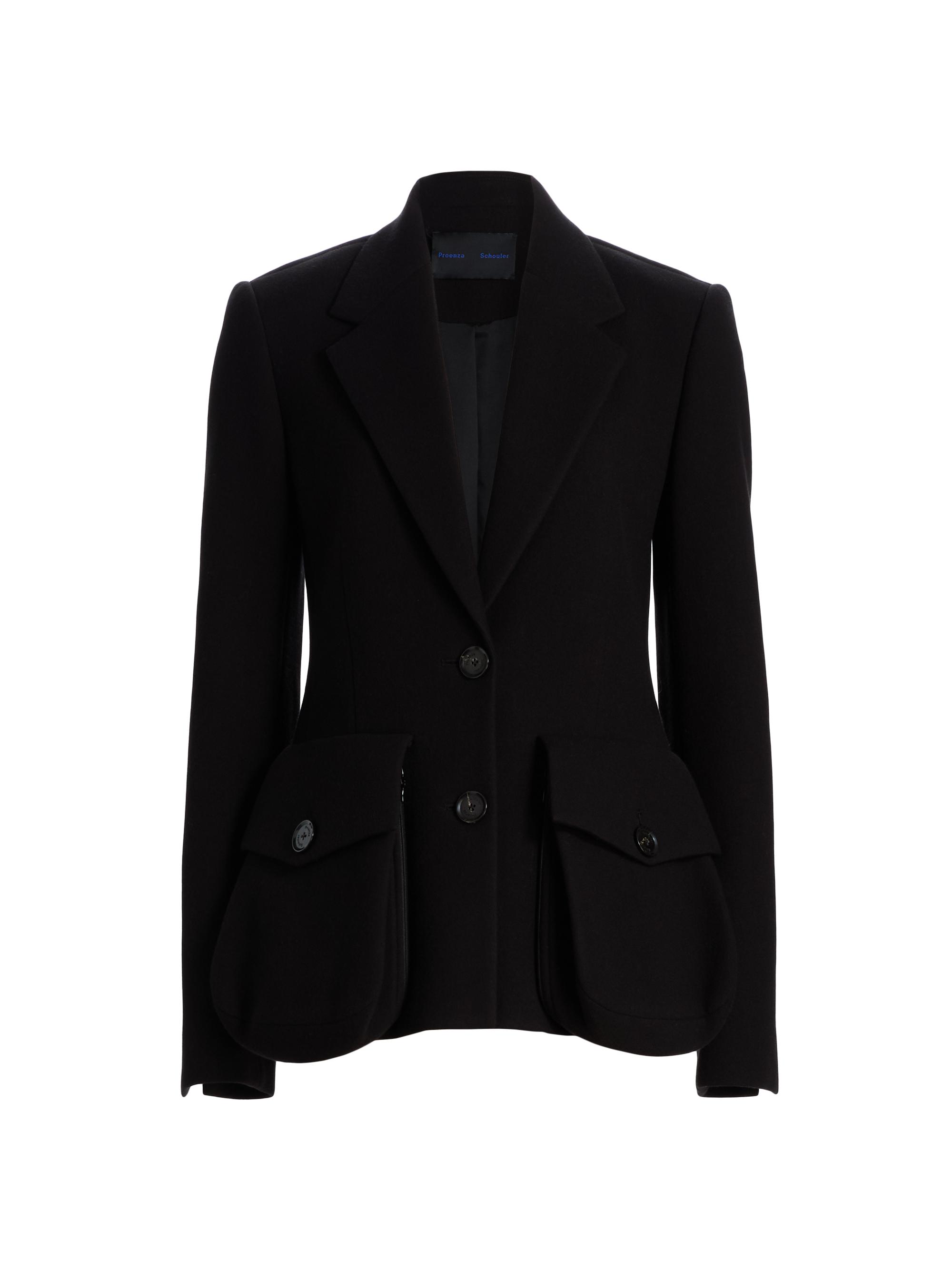 Proenza Schouler Women's Silva Scuba Single-Breasted Blazer - Black