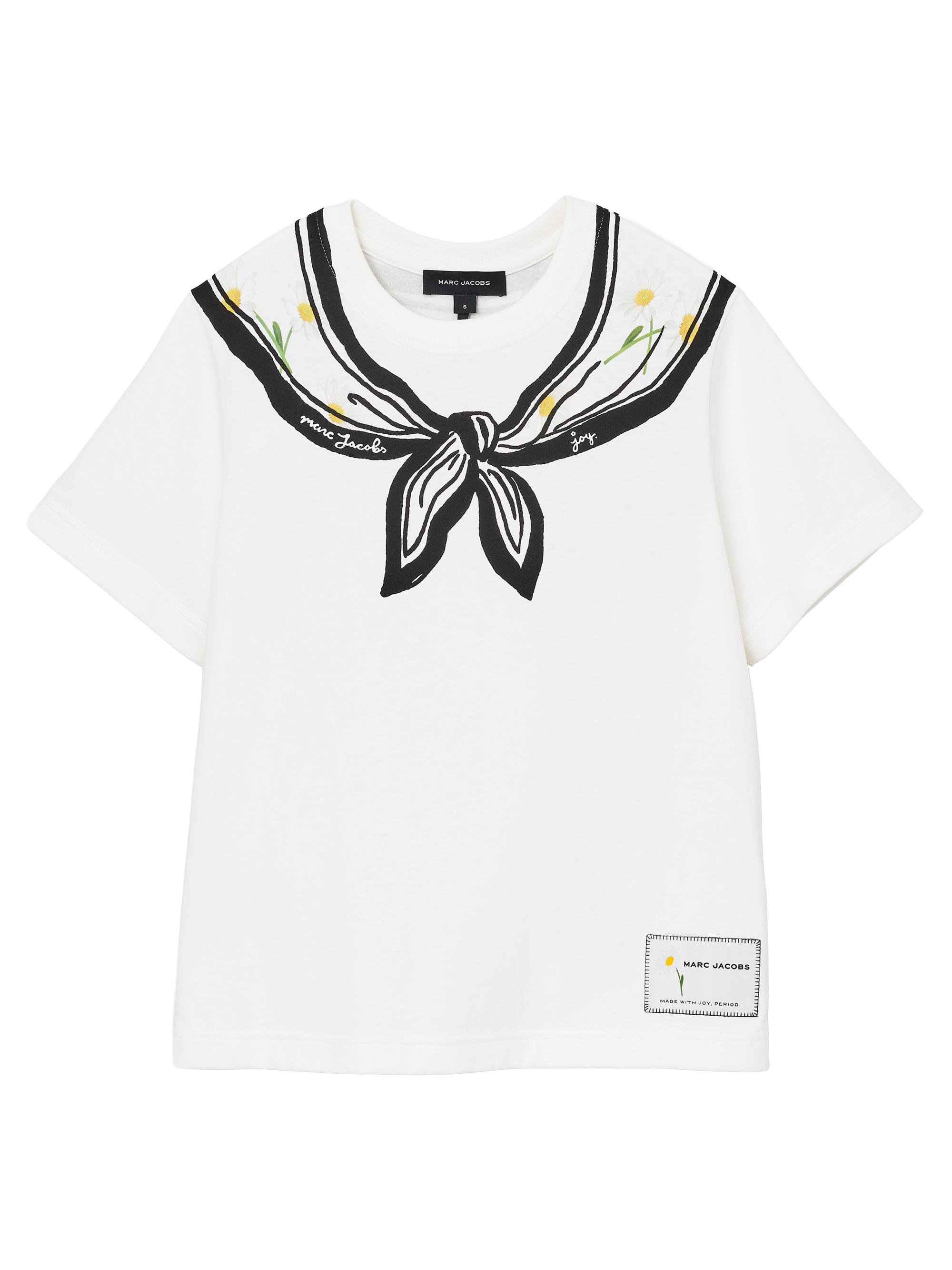 Marc Jacobs Scarf Print Cotton T-Shirt | Saks Fifth Avenue