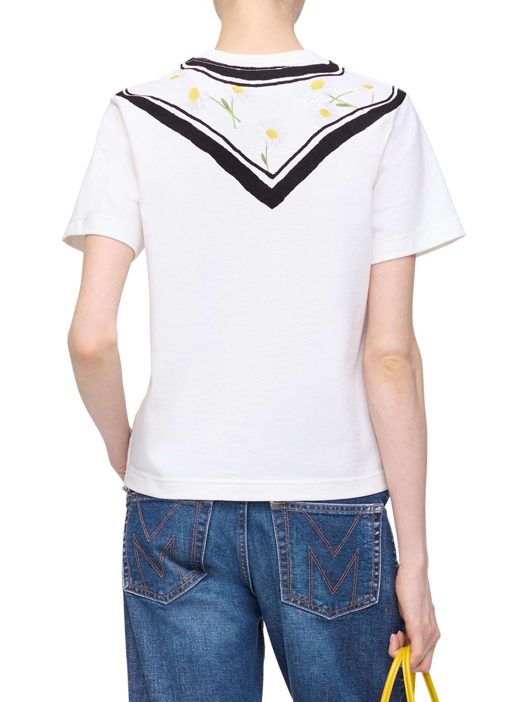 Marc Jacobs Scarf Print Cotton T-Shirt | Saks Fifth Avenue