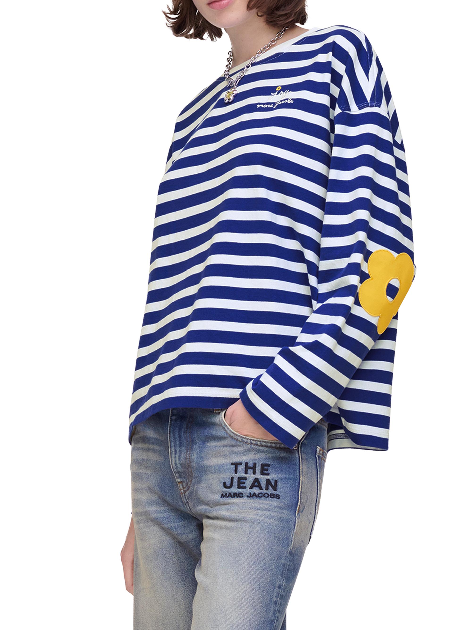Marc Jacobs Daisy Striped Cotton Oversized T-Shirt | Saks Fifth Avenue
