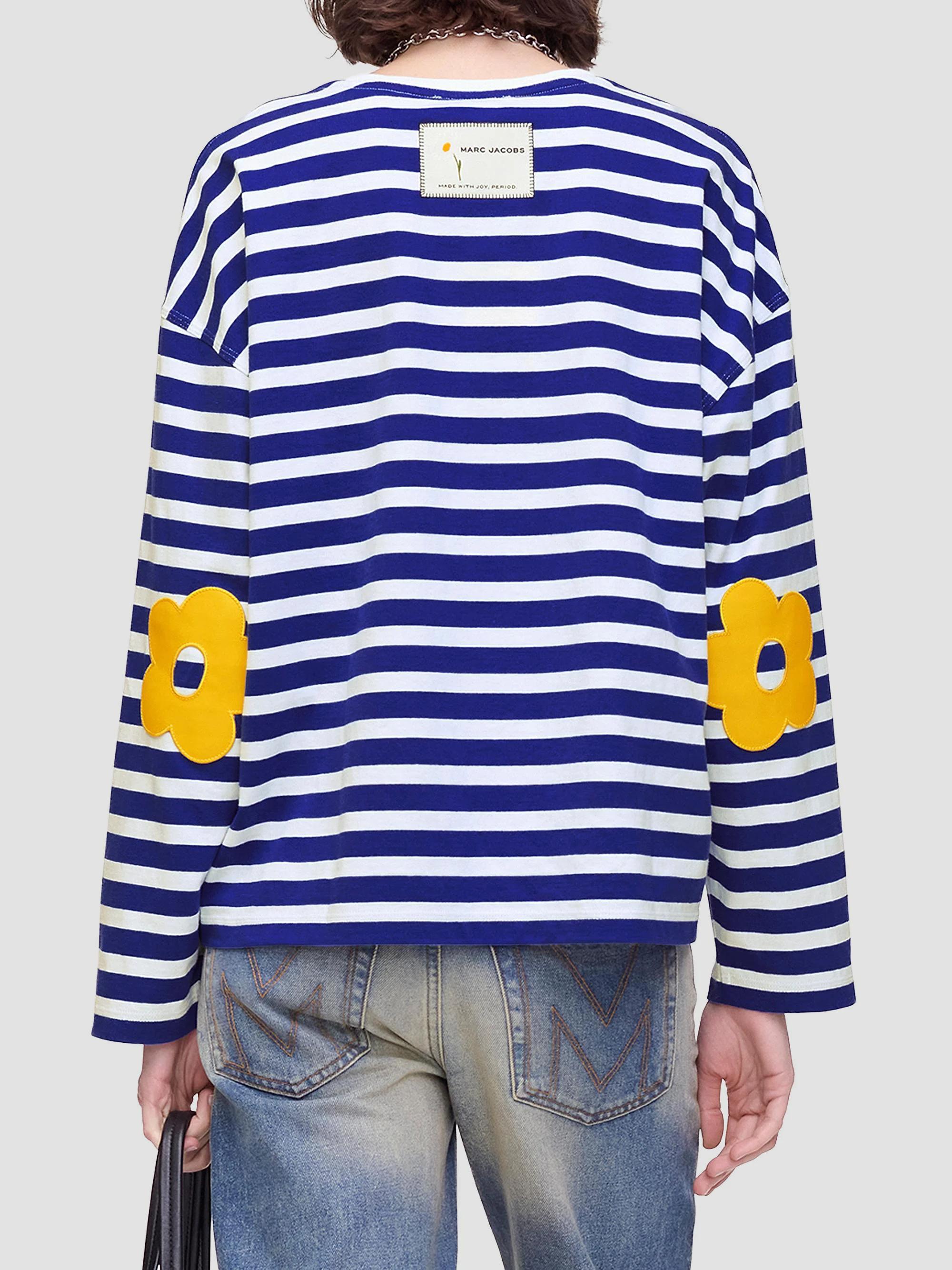 Marc Jacobs Daisy Striped Cotton Oversized T-Shirt | Saks Fifth Avenue