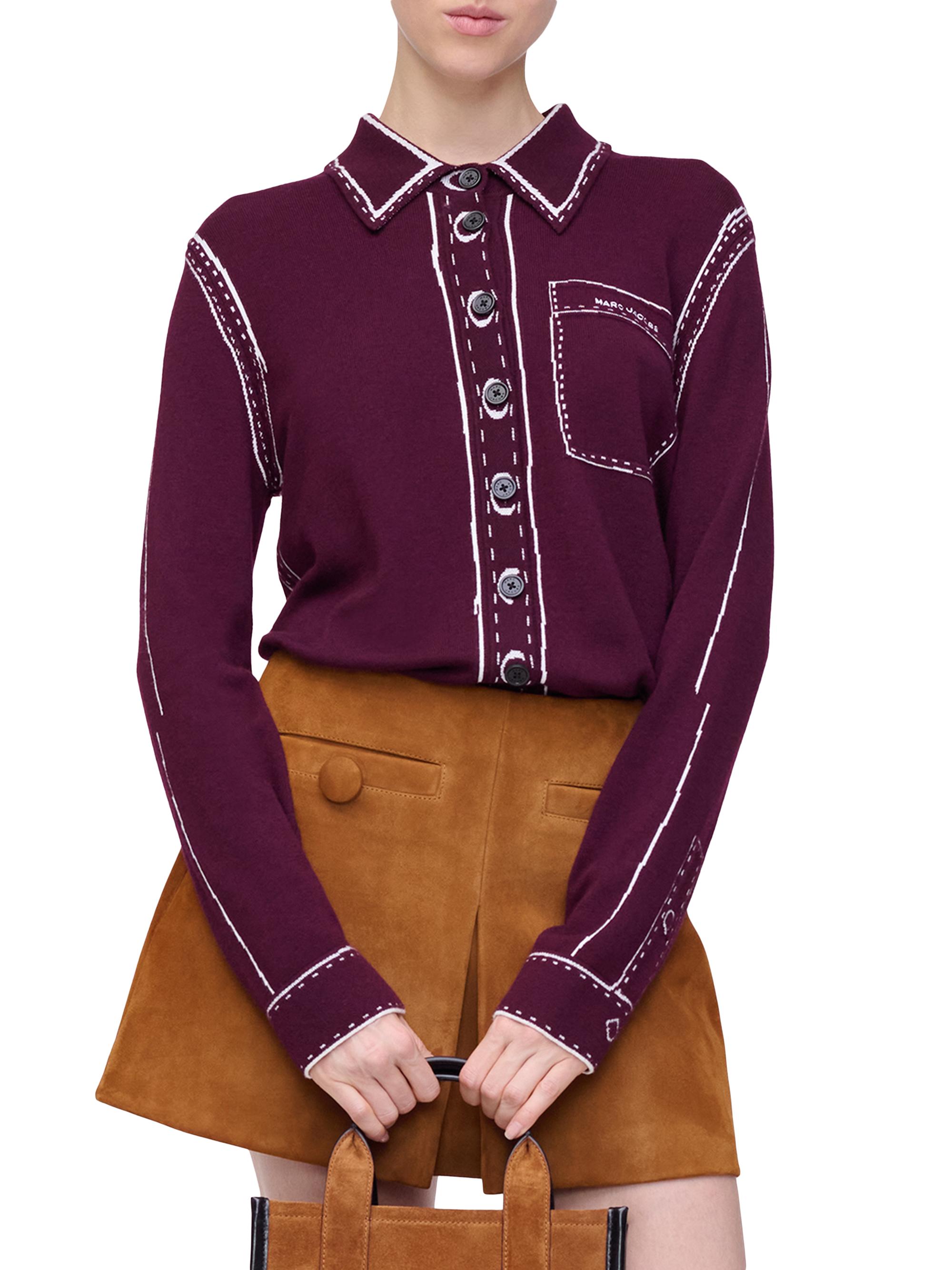 Theoryカシミヤニット　MARC JACOBSブラウス Zippered OSLO Sweater - Graphite | COOSH