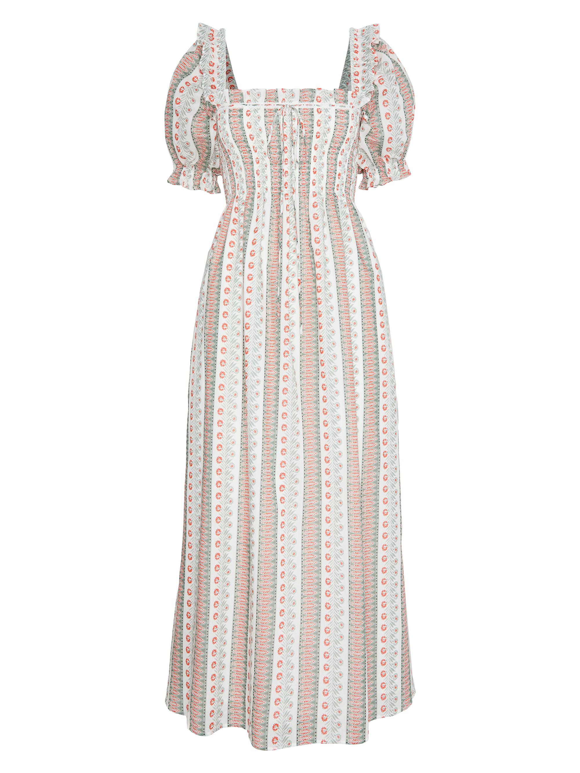 Hill House Home Women's The Scarlett Midi Nap Dress - Floral Stripe