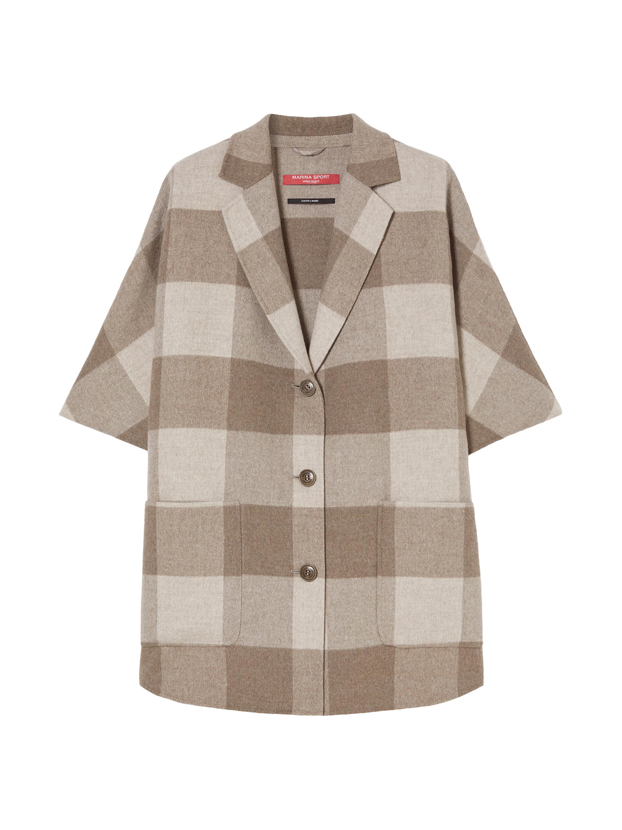 Marina Rinaldi Women's Double Faced Wool Blend Jacket - Turtledove Macro