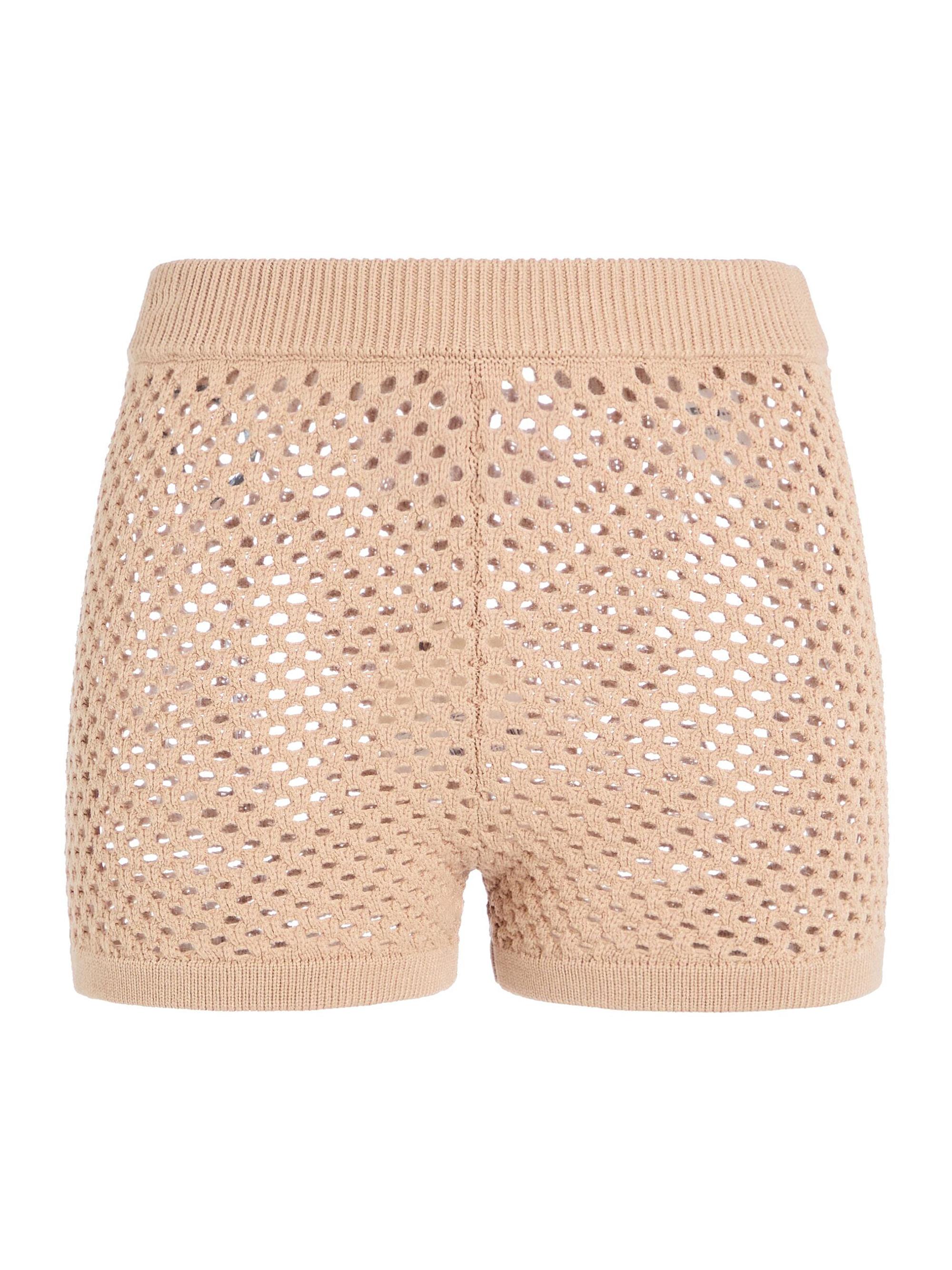 Ser.o.ya Women's Nerina Crochet Hot Shorts - Sand