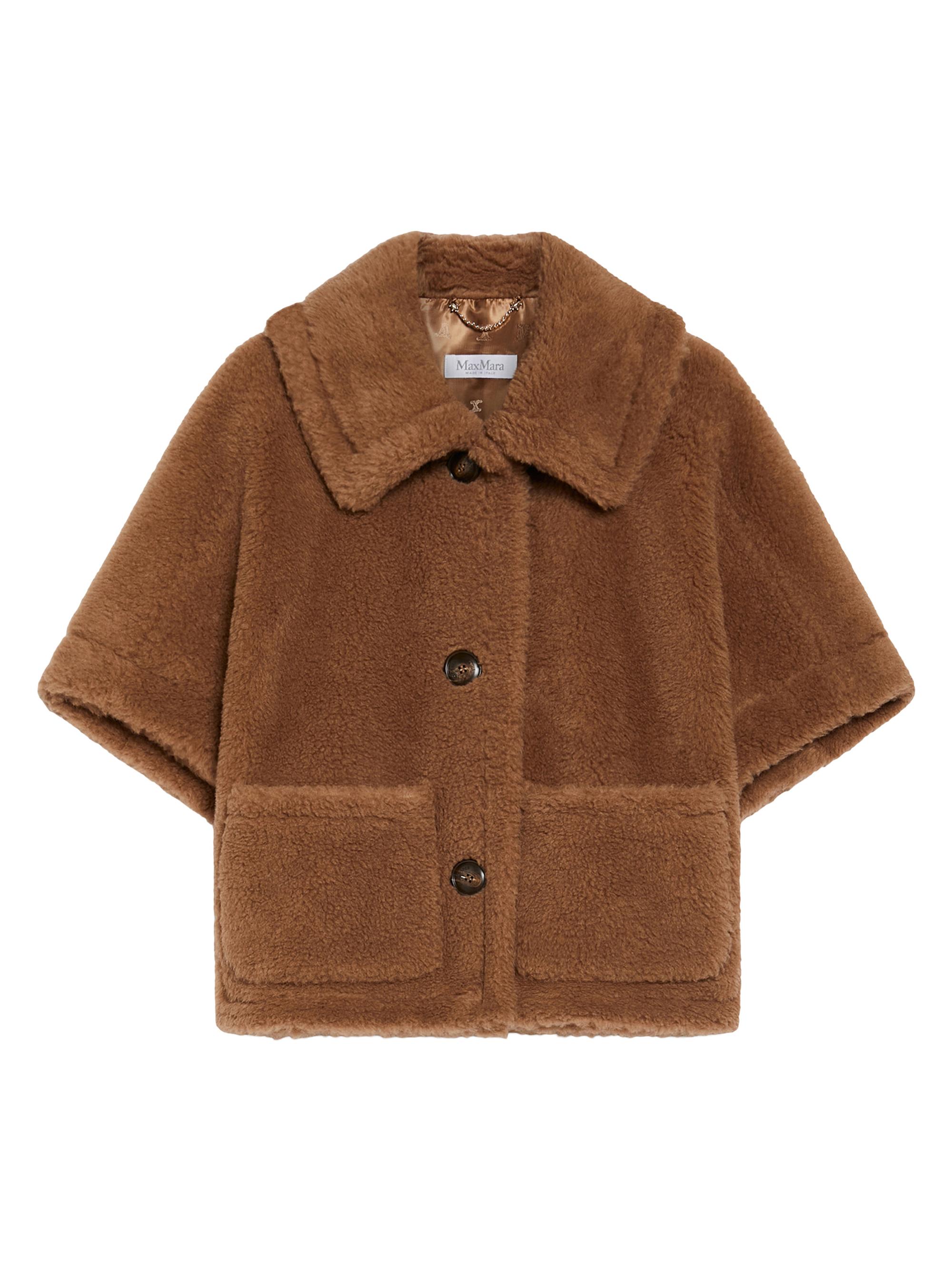 Max Mara Women's Teddy Fabric Short Cape - Camel