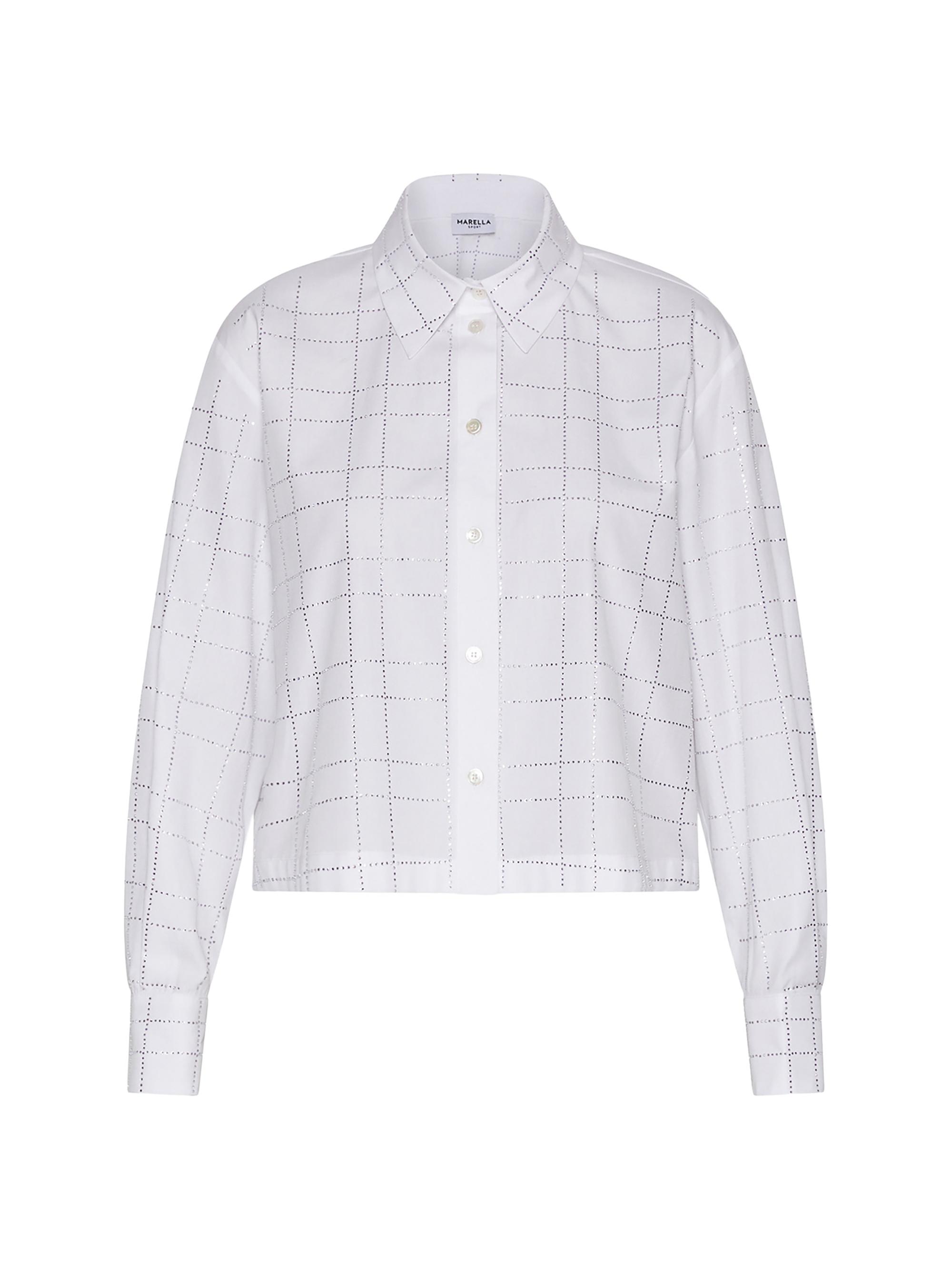 Marella Women's Rhinestone Shirt - Optical White